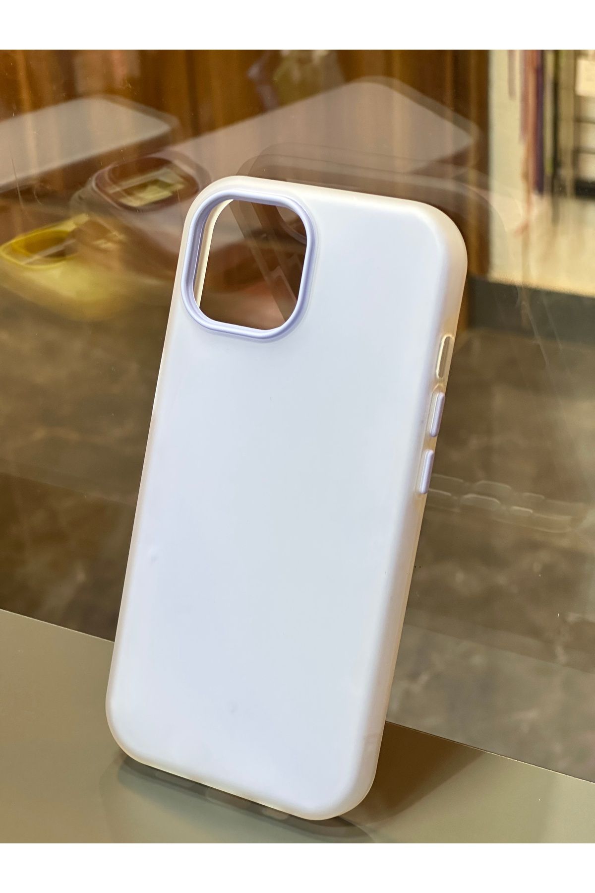 BURKİNA İphone 15 uyumlu Soft Color Darbe Emici Buzlu 2 Parçalı Fotoğraf Koyulur Telefon Kılıfı