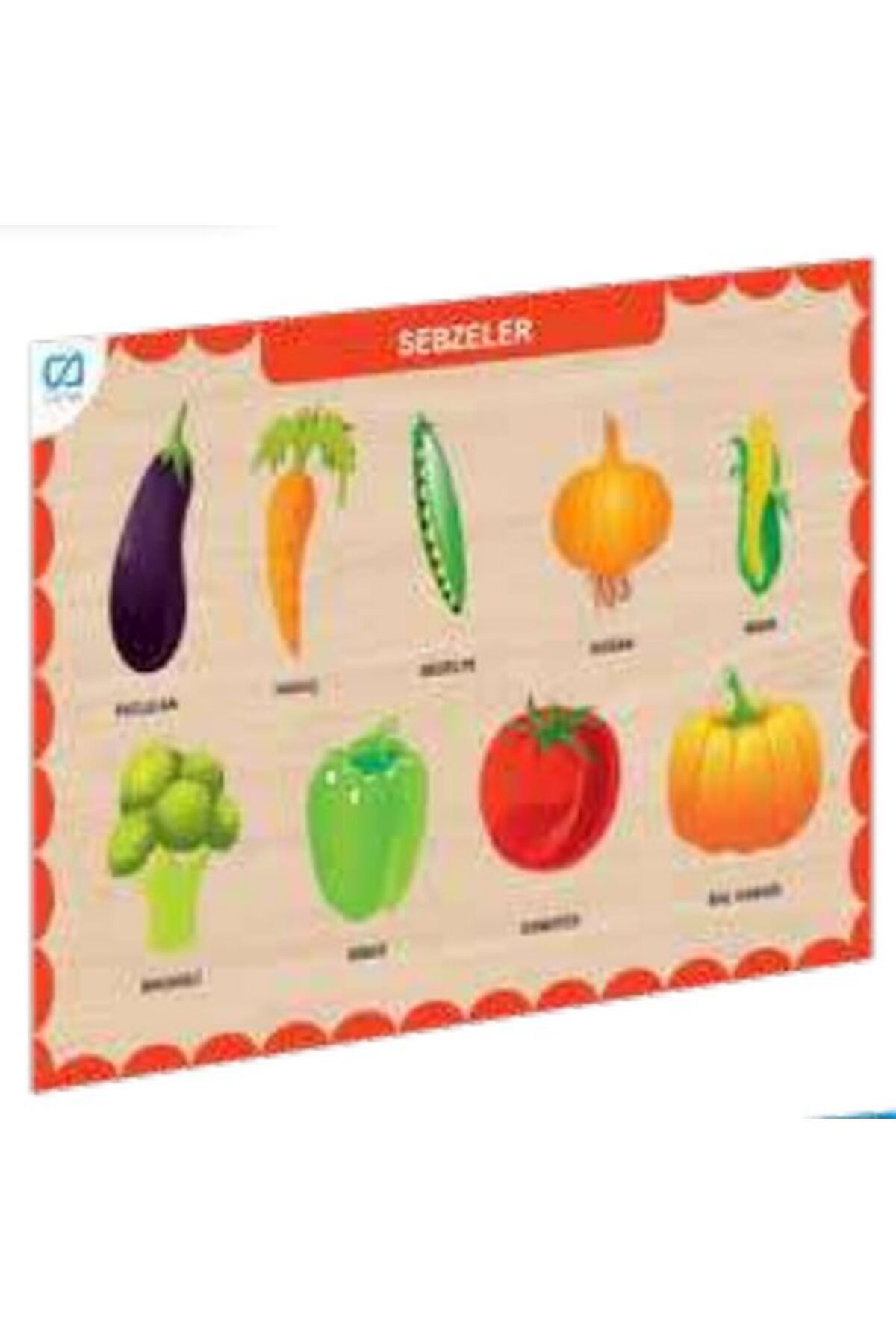Destek Yayınları Ahşap Sebzeler Eğitici Set