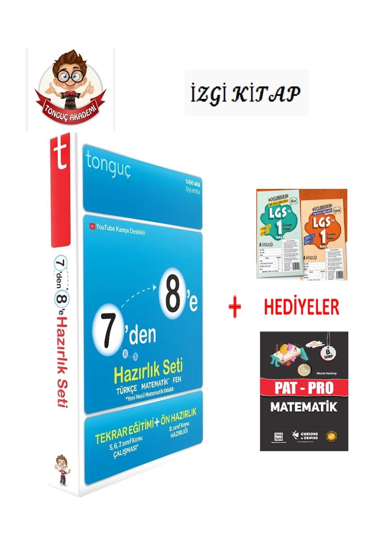 Tonguç Yayınları 8.Sınıf 7'Den 8'E Hazırlık Seti+PatPro ve LGS Deneme HEDİYELİ