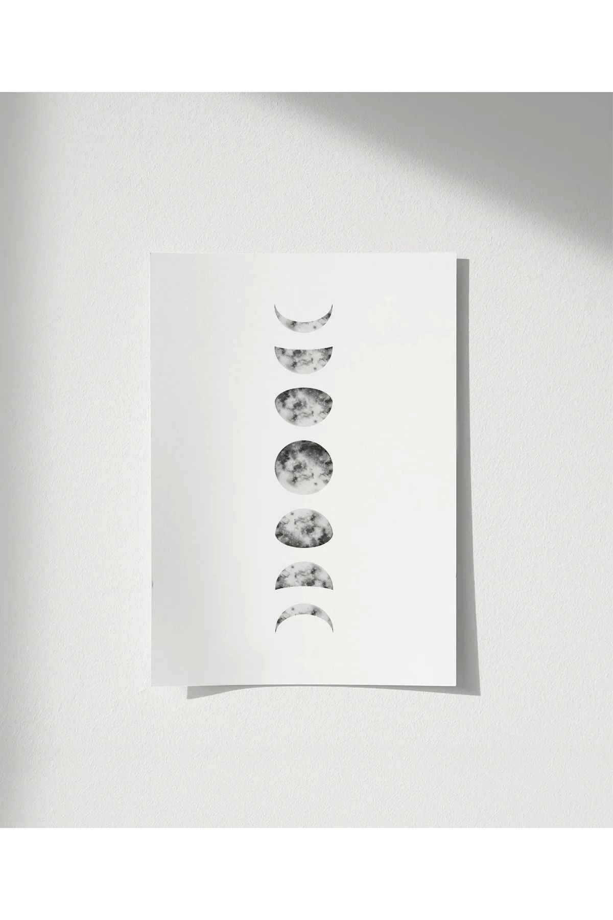 VOGLOO Çerçevesiz Poster Ay Işığının Ritmi