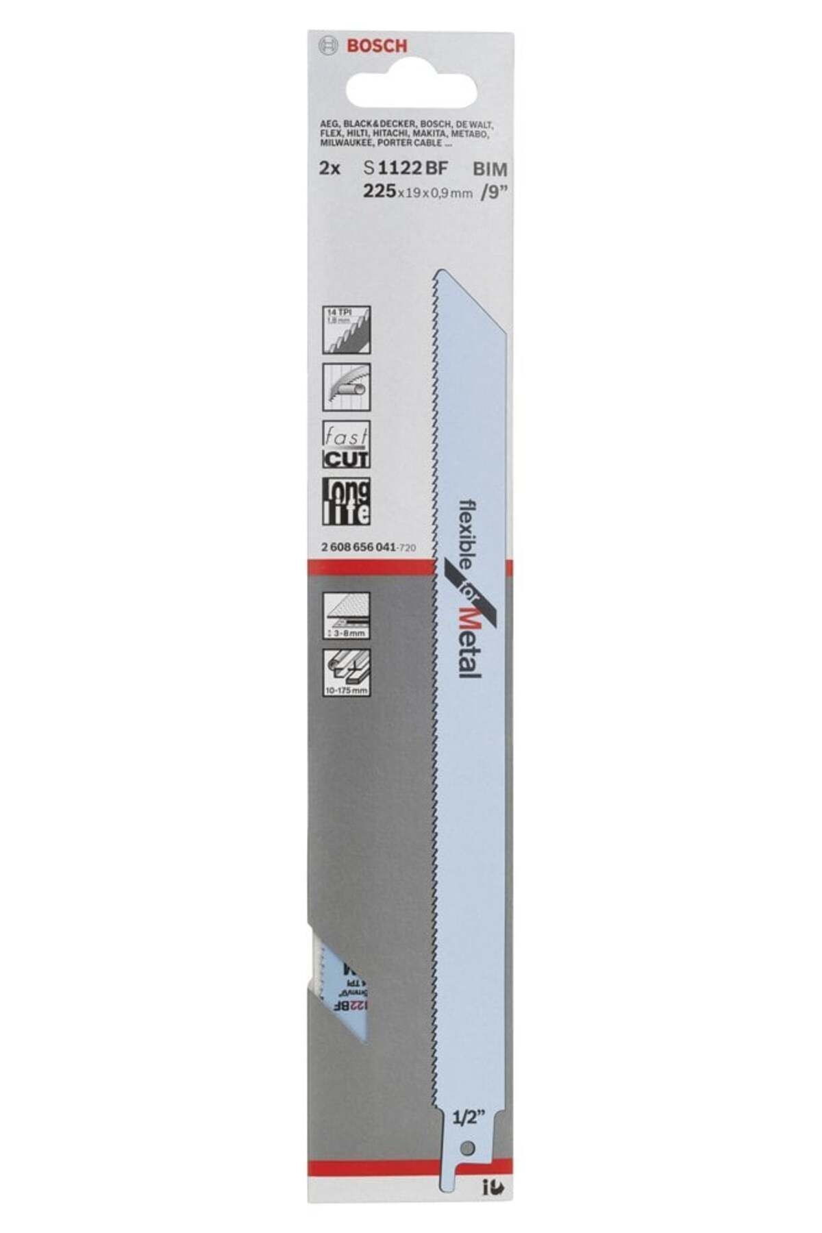 Bosch S1122bf Panter Testere Bıçağı Metal 2 Parça