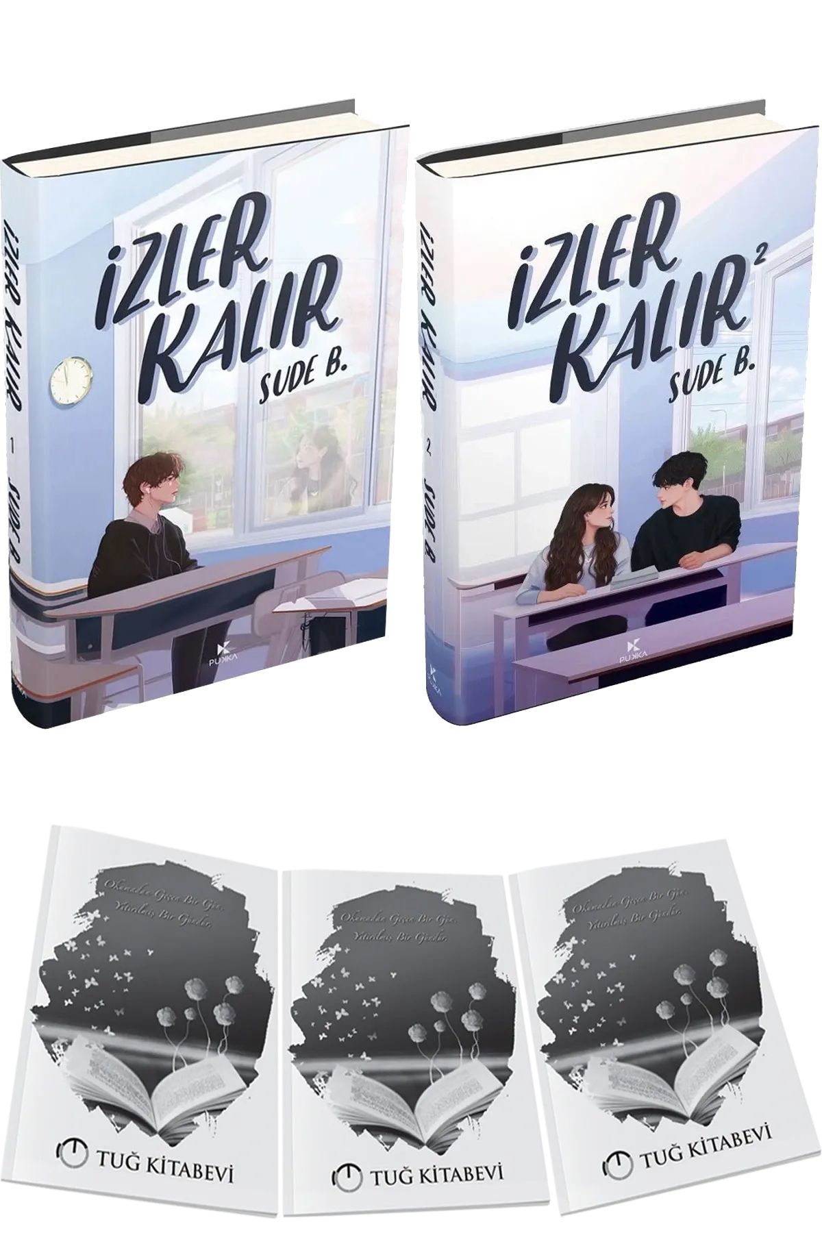 Pukka yayınları İzler Kalır Ciltli 2li Set Sude B. + Hediyeli