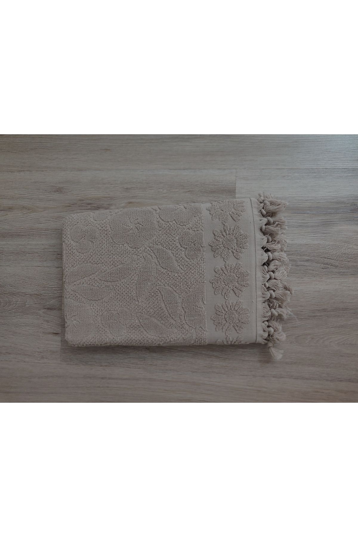 BELİNİS JAKARLI 70*140CM BANYO HAVLUSI kahverengi