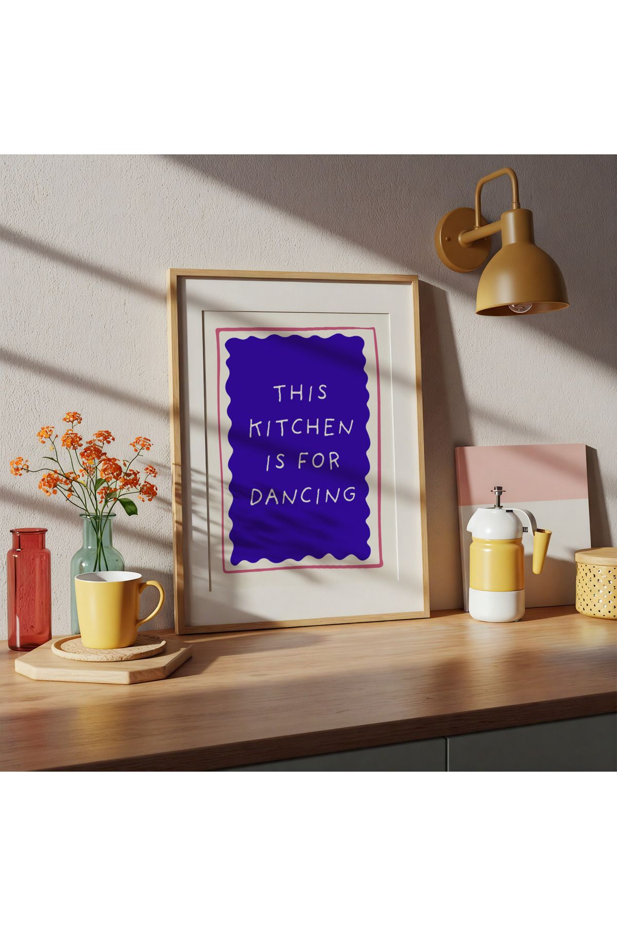 DES VU PRINT This Kitchen Is For Dancing Poster, Mutfak Posteri, Mutfak Pinterest Temalı Çerçevesiz Poster