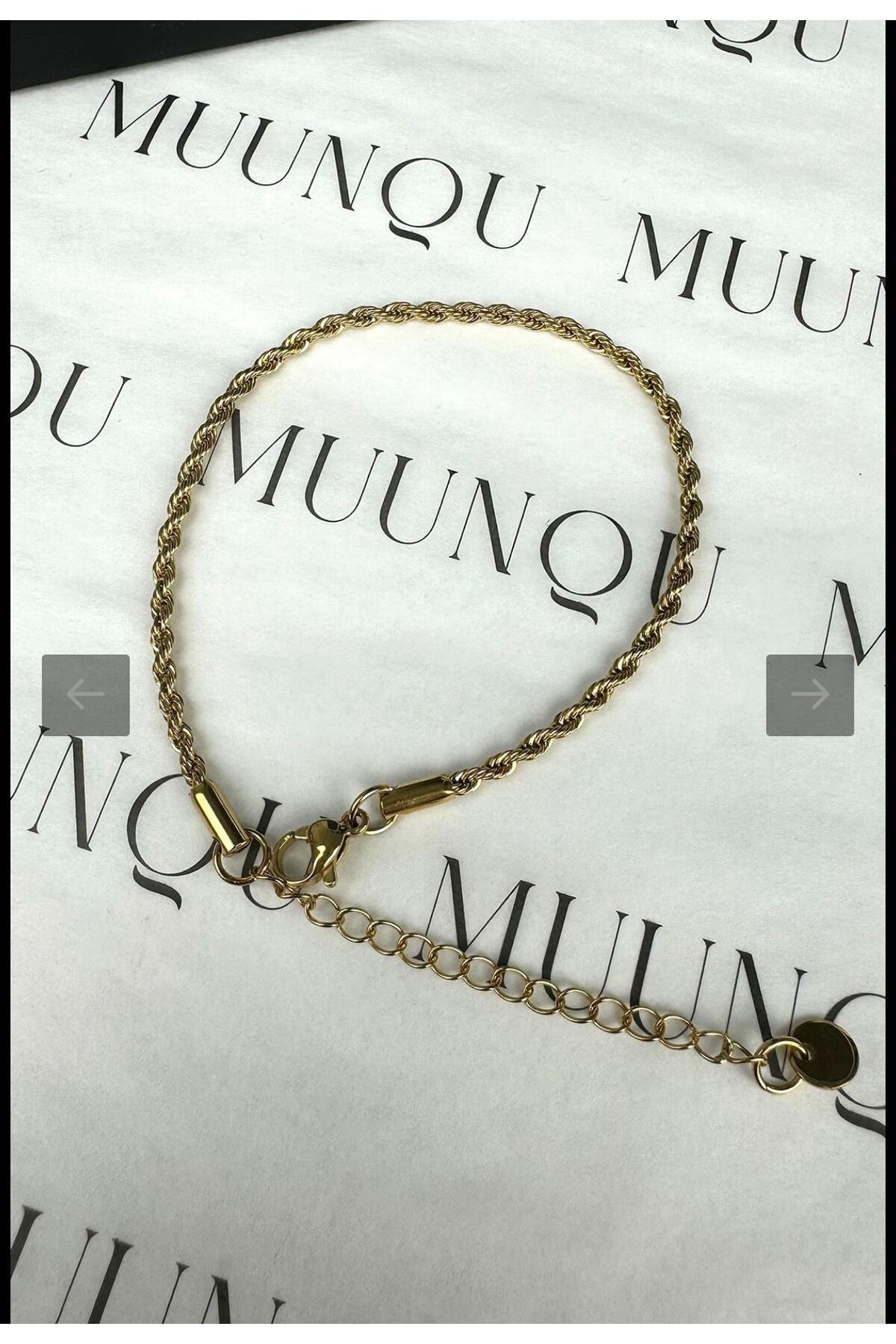 XUPİNGS JEWELRY SOLEAH Xuping 14 Ayar Burgu Unisex Çelik Bileklik 19cm