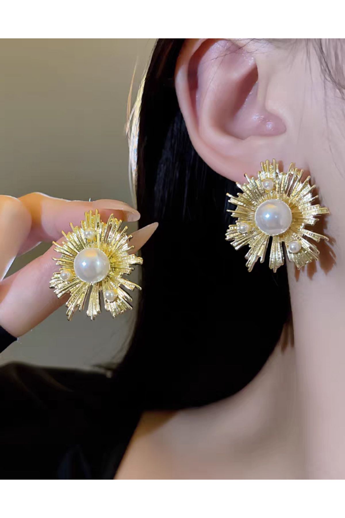 ARTEMİSİA-Women's Special Design Faux Pearl Earrings 5