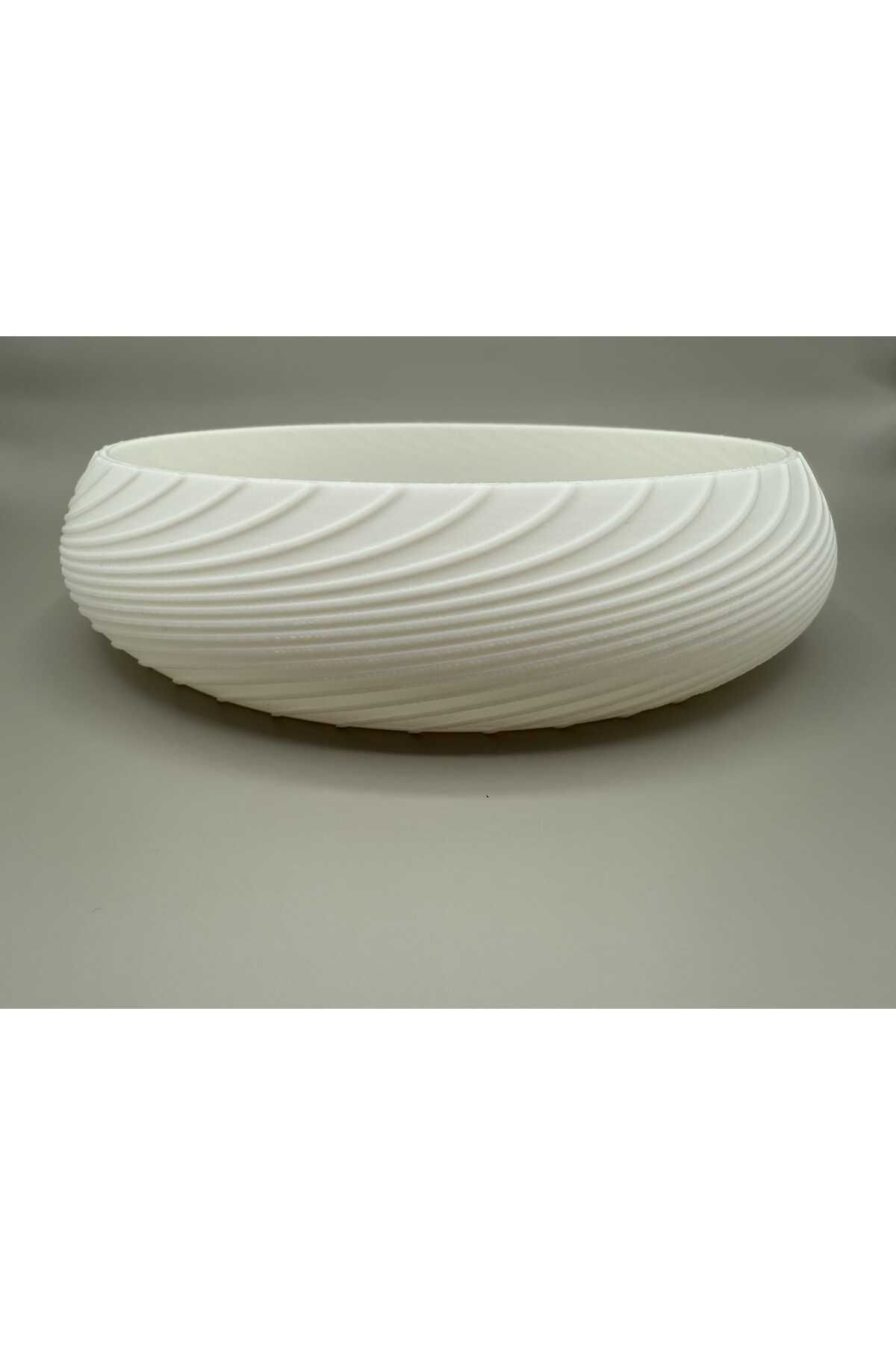 PRİNTİCA DESİGN Spiral Dokulu 3D Dekoratif Kase / Organizer