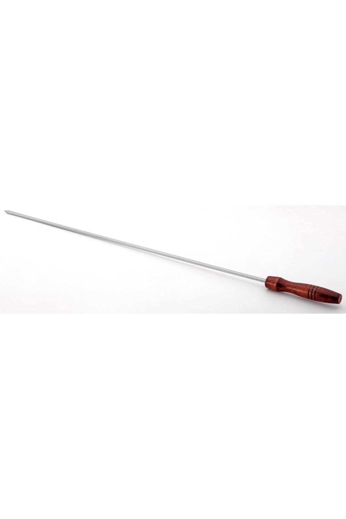 GÖNEN ÇELİK Gönen Çelik Paslanmaz Şiş 1 Adet 6 Mm Kare 60 Cm Boy Ahşap Saplı