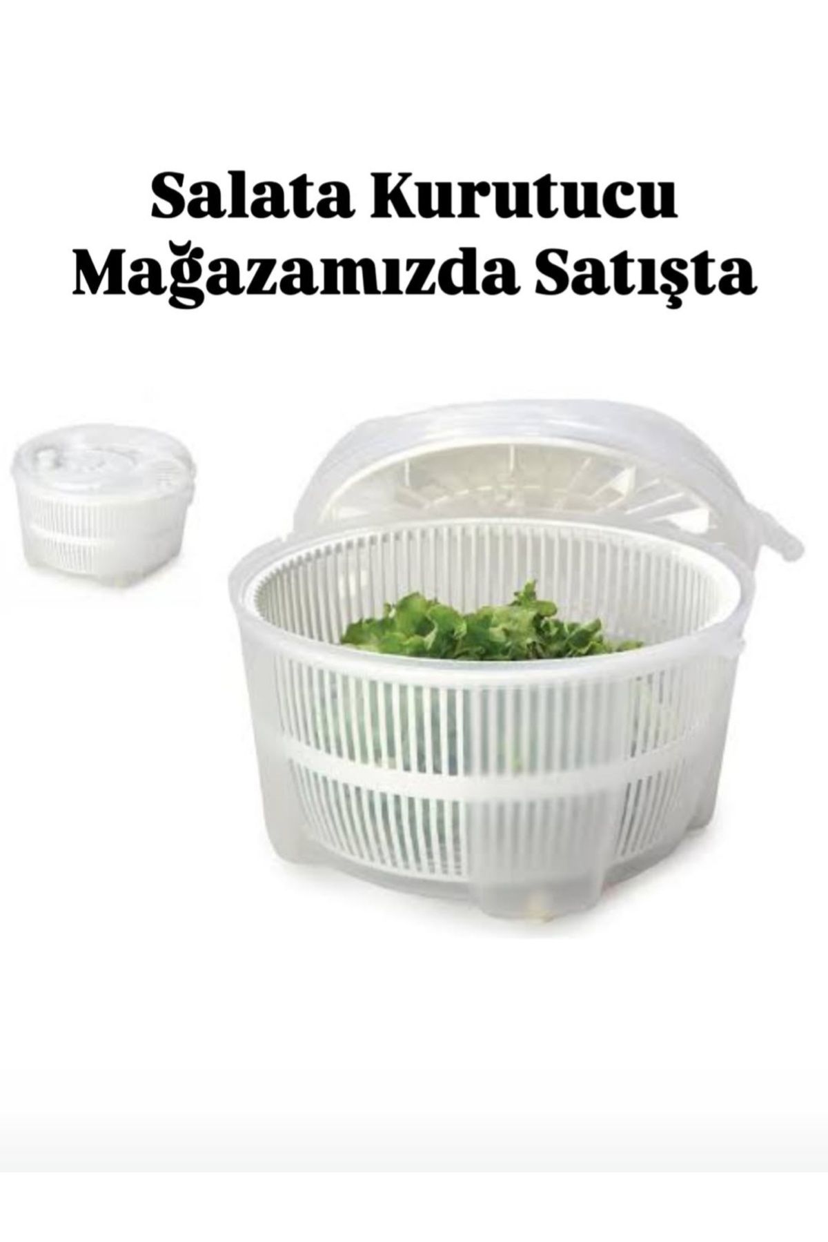 ATALAYHOUSE salata ve sebze kurutucu pratik hızlı kurutucu büyük boy 5 litre