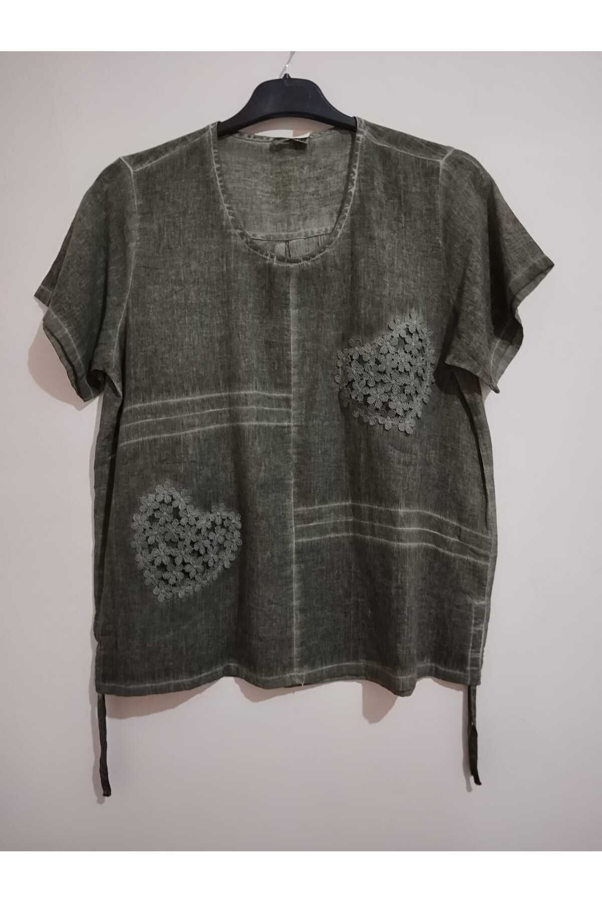 anne moda ankara Üstün kalite, Otantik, % 100 pamuk dokuma, kısa kollu bluz