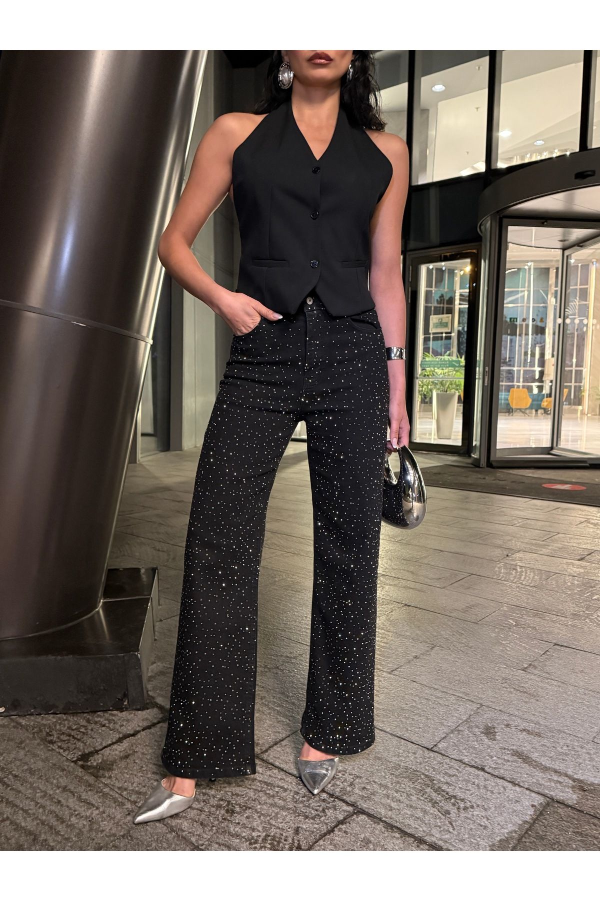 GLAMMOSS L'Atelier Premium Beyaz Yelek GLM-410