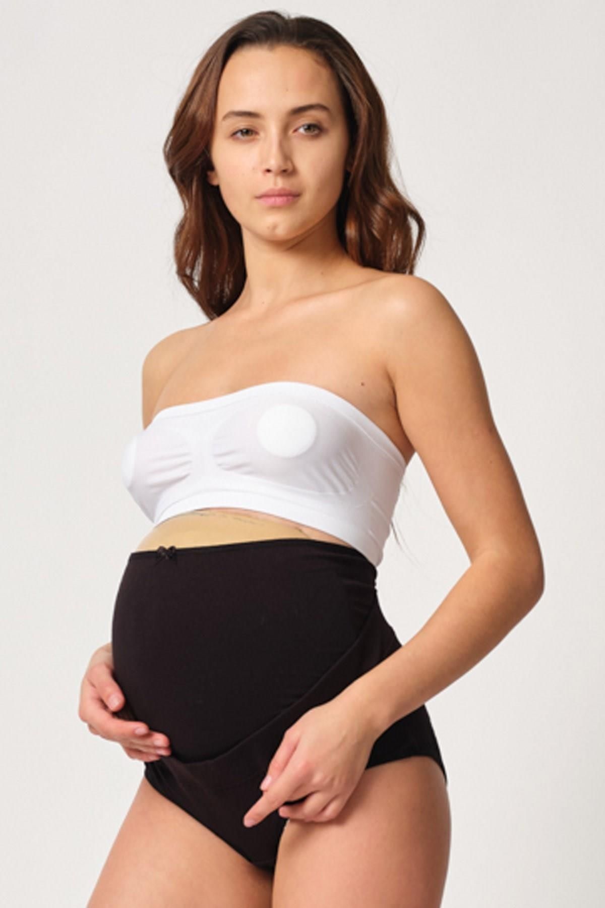bamido Siyah Mı Emay 2825 Cotton Hamile Karın Destekleyici Slip Korse