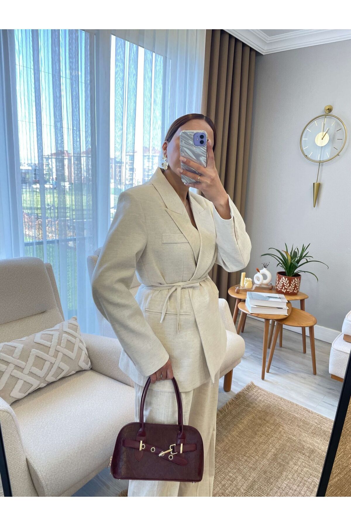 ChicAura Ham Keten Marka Model Ceket Pantolon İkili Takım