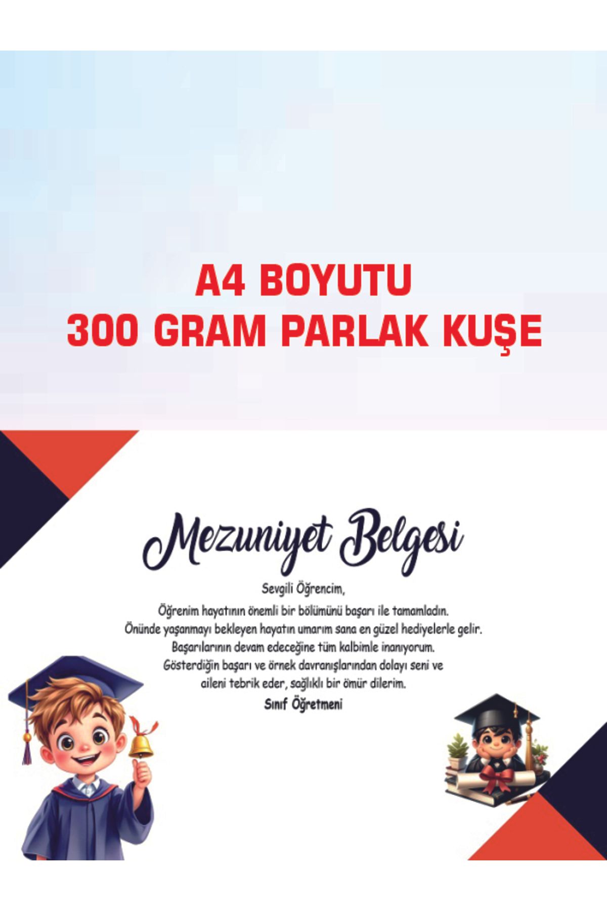 Okul Materyali MEZUNİYET BELGESİ 40 ADET