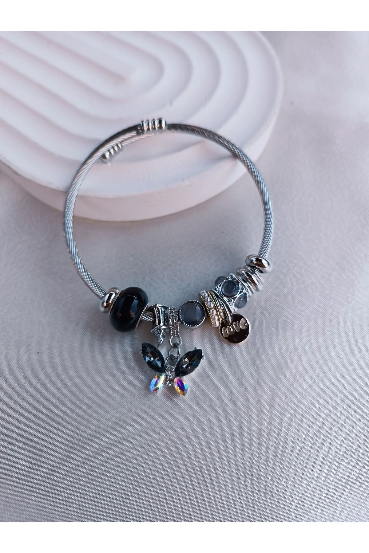 EMKSHOP ÇELİK KORDON CHARM BİLEKLİK