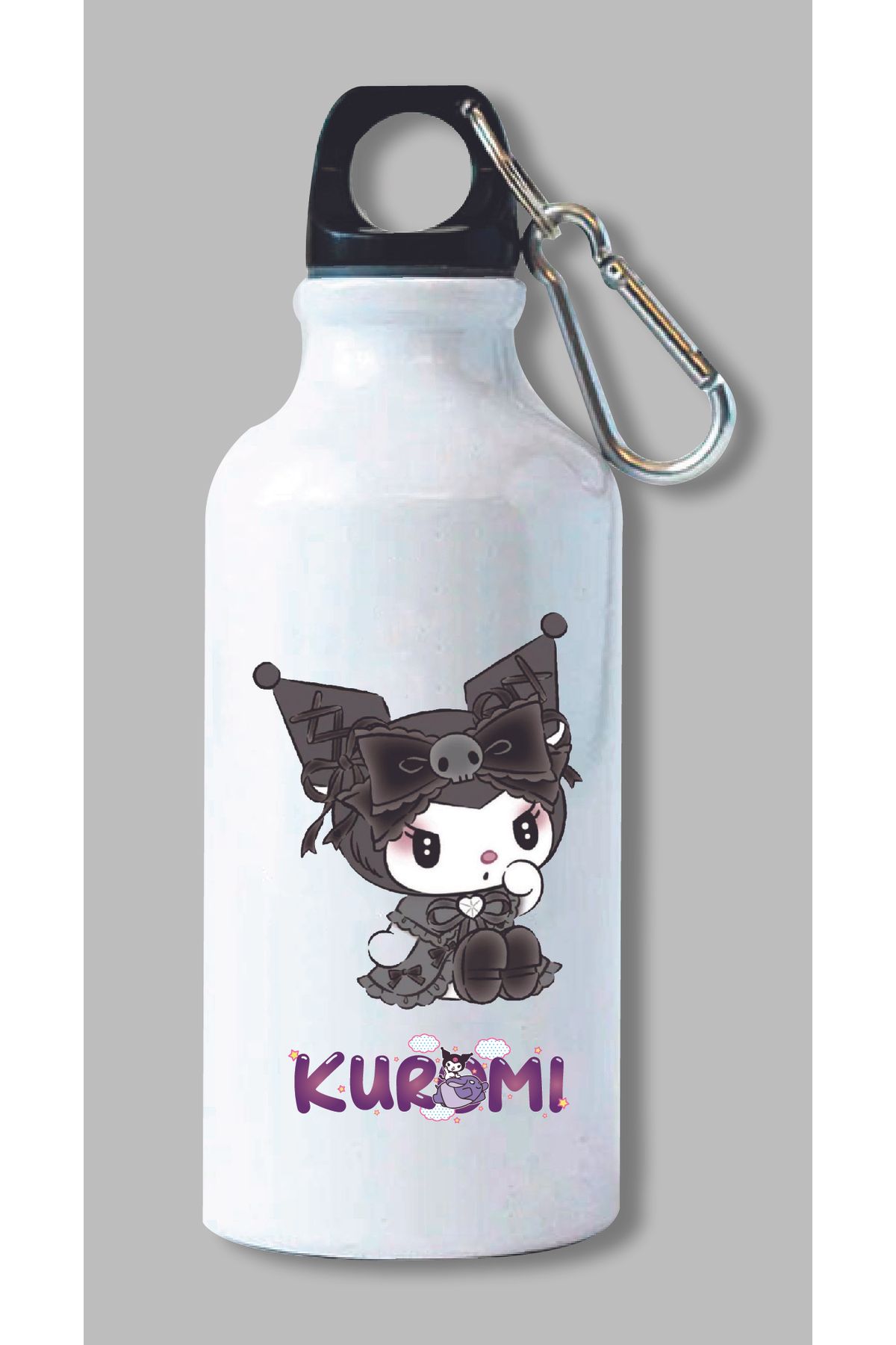 DKDZ SHOP Kuromi Baskılı Metal Suluk 600ml.