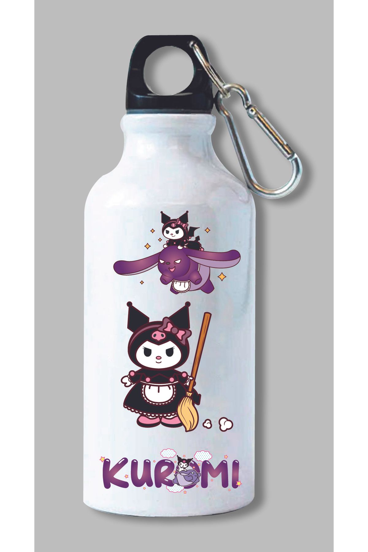 DKDZ SHOP Kuromi Baskılı Metal Suluk 600ml.