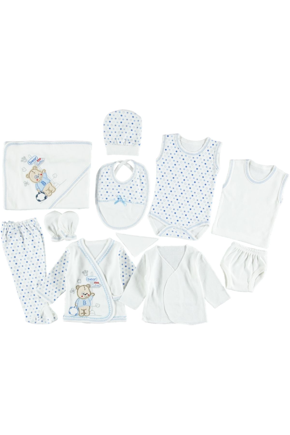 Butik PENYE BEAR NAKIŞLI PUANLI 11'Lİ ZIBIN SETİ