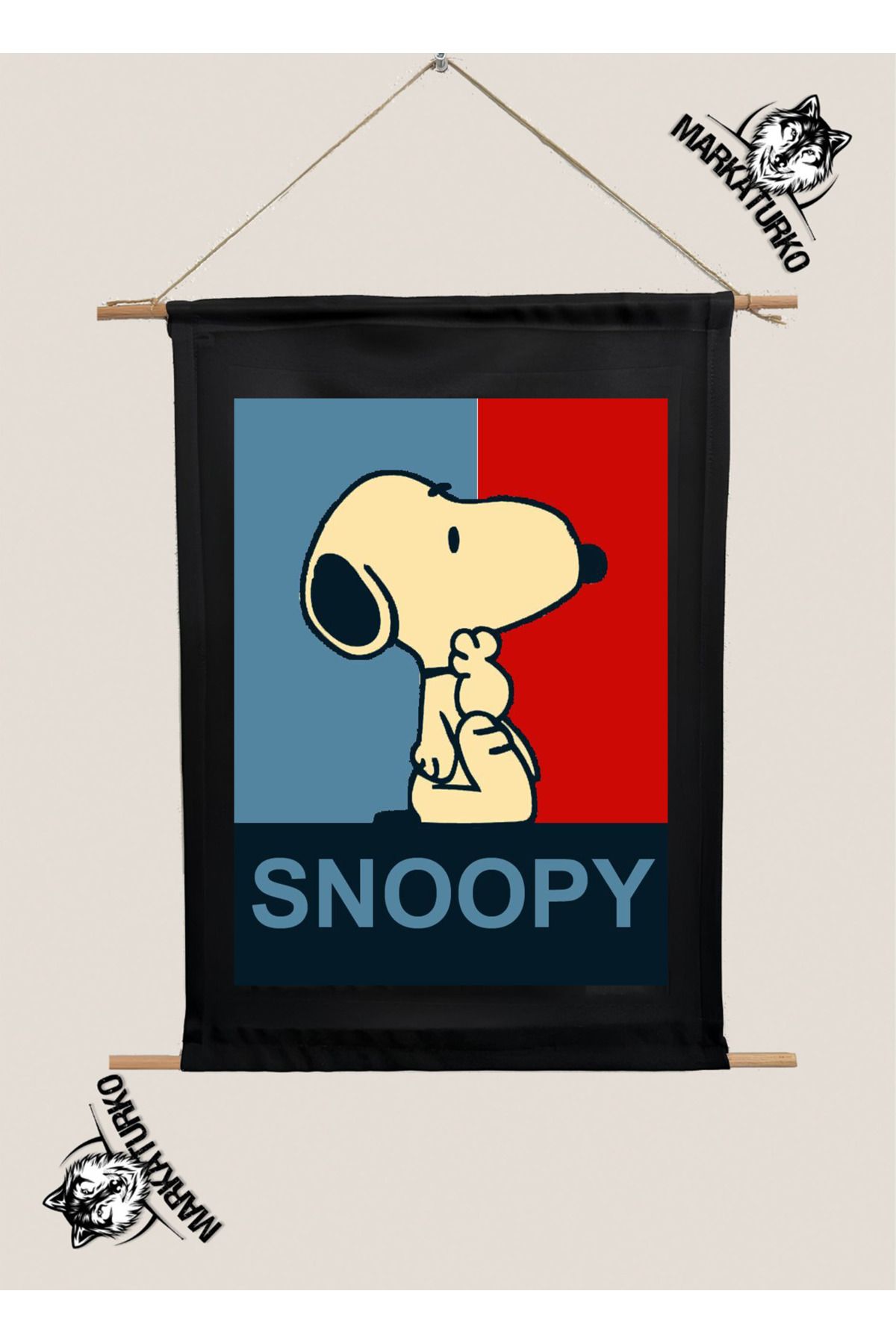 MarkaTurko SNOOPY ÖZEL TASARIM SÜBLİMASYON BASKI TABLO 1976-48