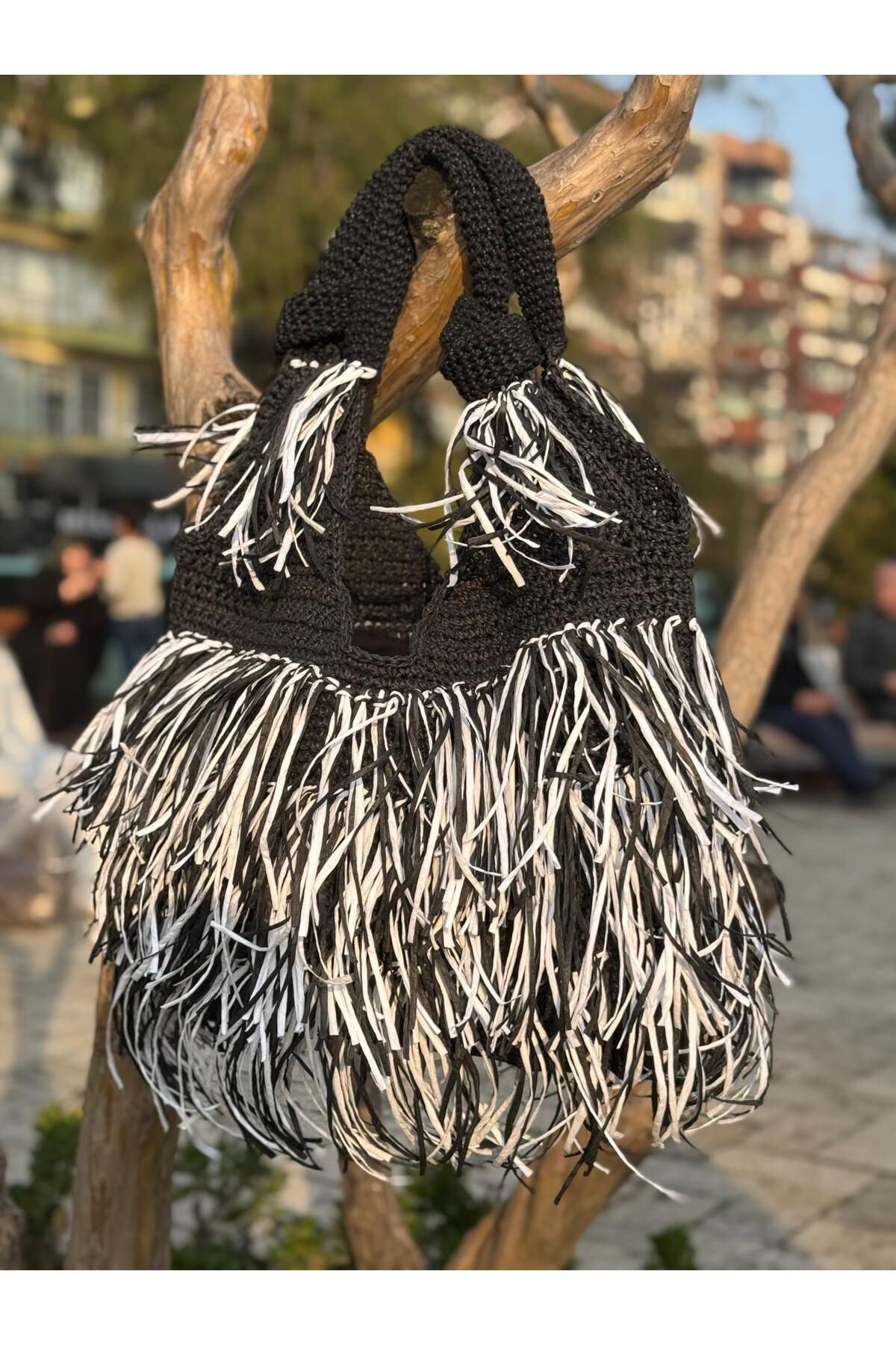 Renkat Handmade Püsküllü Torba Çanta