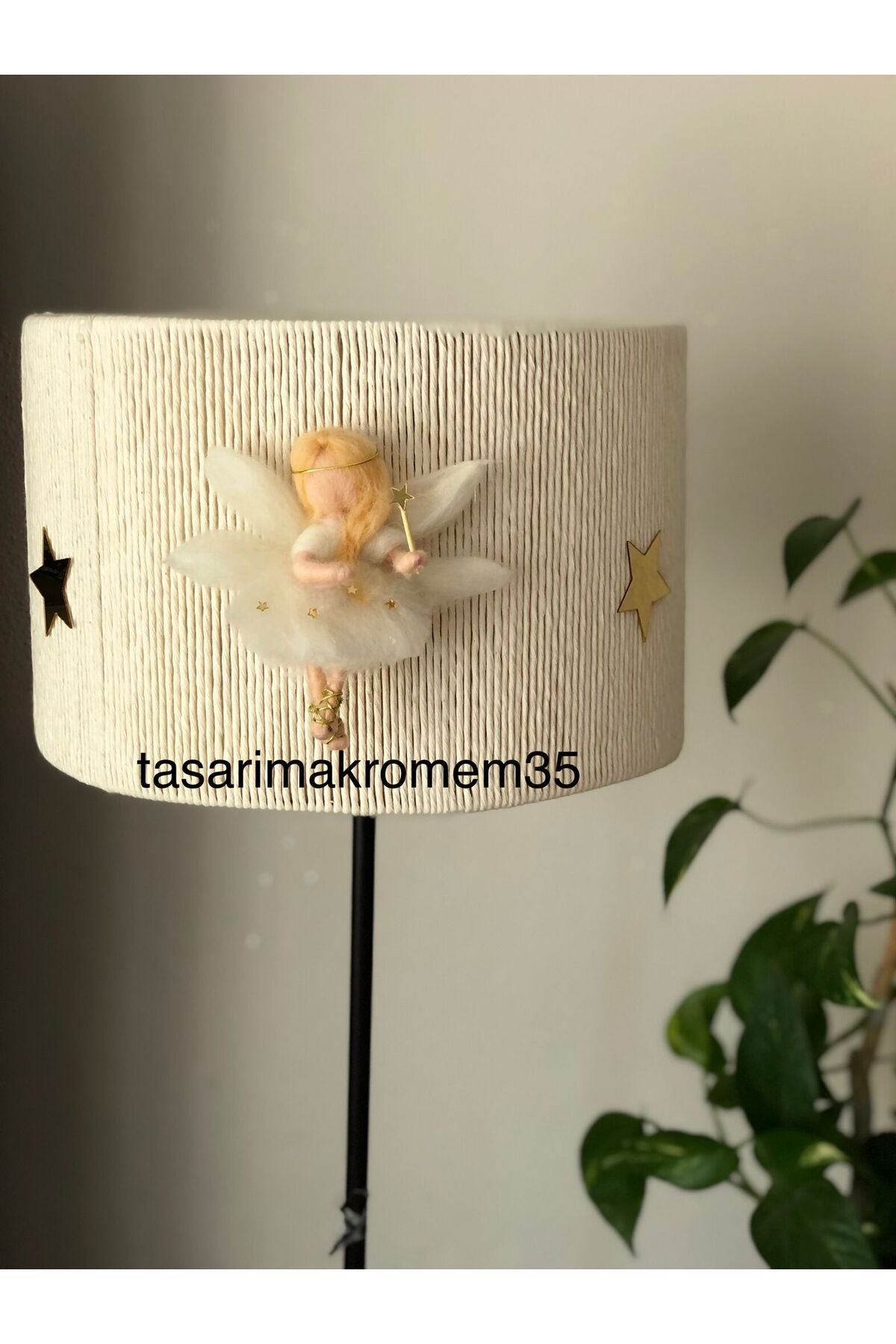 tasarimakromem35 makrome lambader başlığı peri bebek detaylı