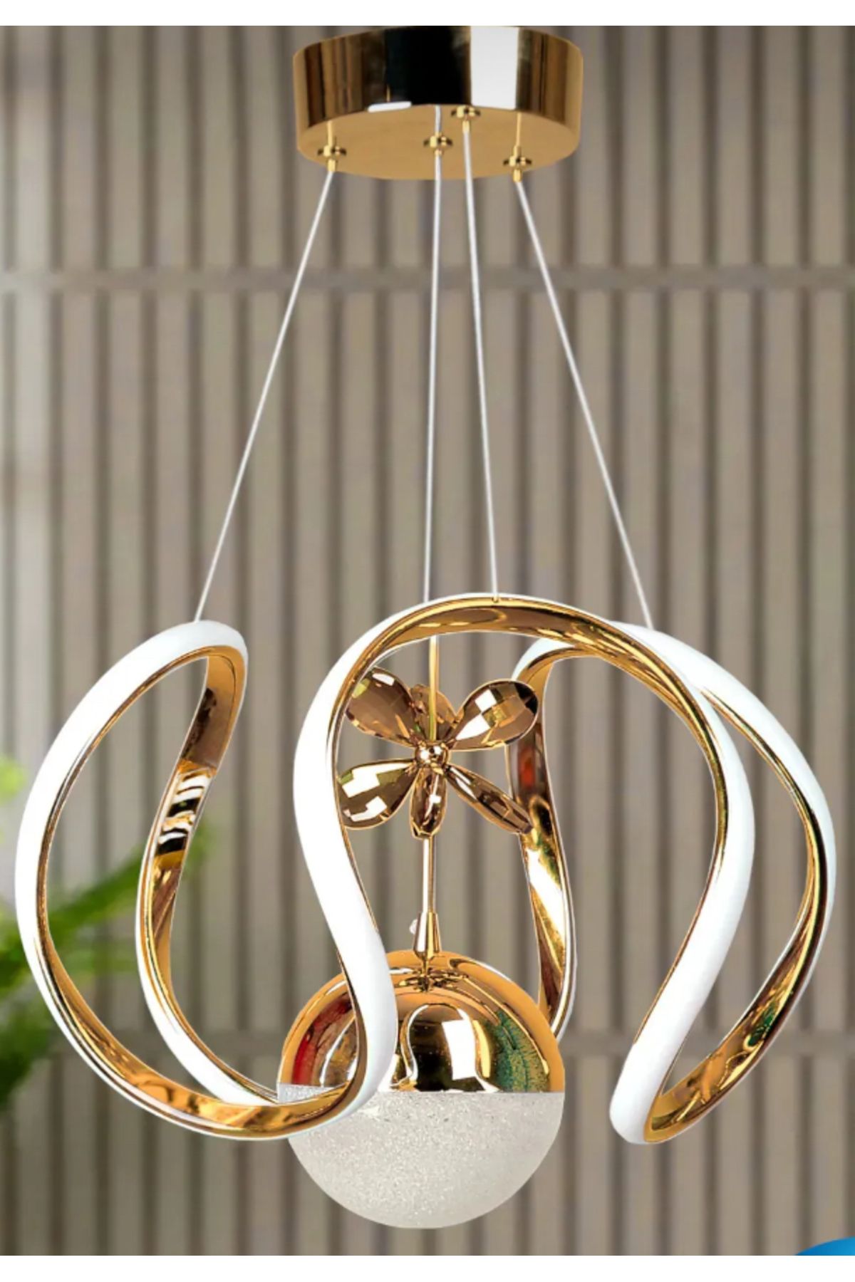 KARDEŞLER AYDINLATMA DRON LED AVİZE GOLD