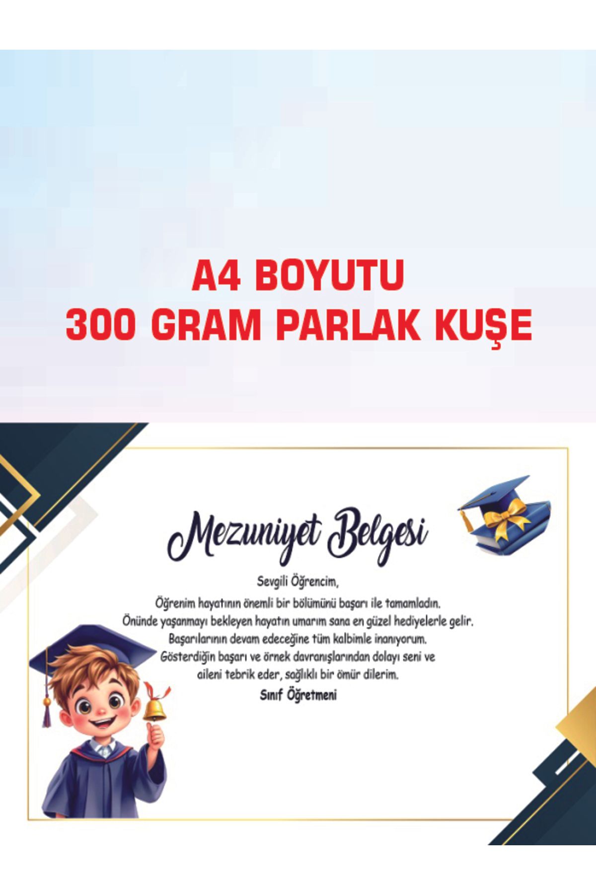 Okul Materyali MEZUNİYET BELGESİ 40 ADET