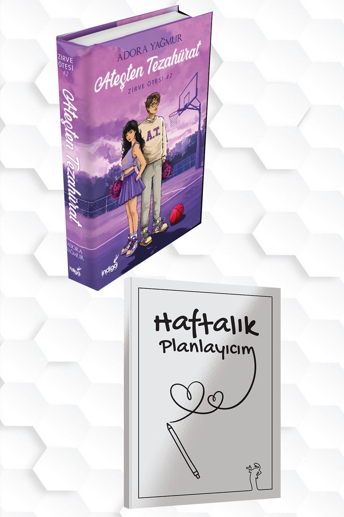 İndigo Kitap CİLTLİ-ADORA YAĞMUR-ATEŞTEN TEZAHÜRAT+HAFTALIK PLANLAYICIM (52 HAFTA) HEDİYE