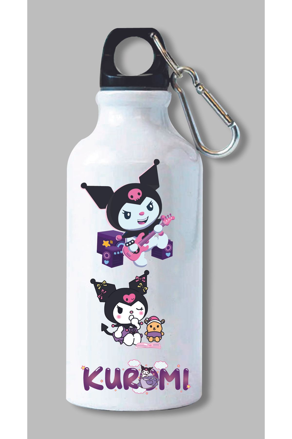 DKDZ SHOP Kuromi Baskılı Metal Suluk 600ml.