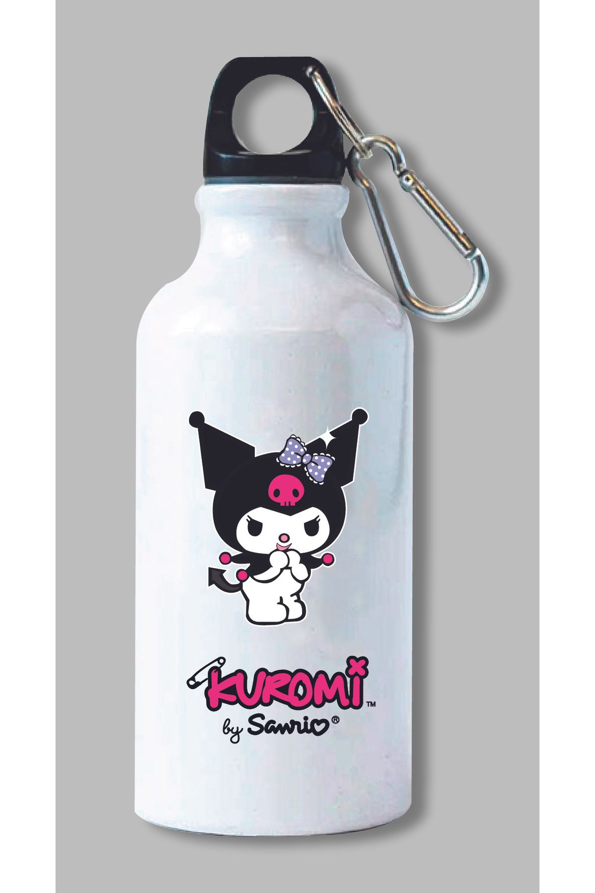 DKDZ SHOP Kuromi Baskılı Metal Suluk 600ml.