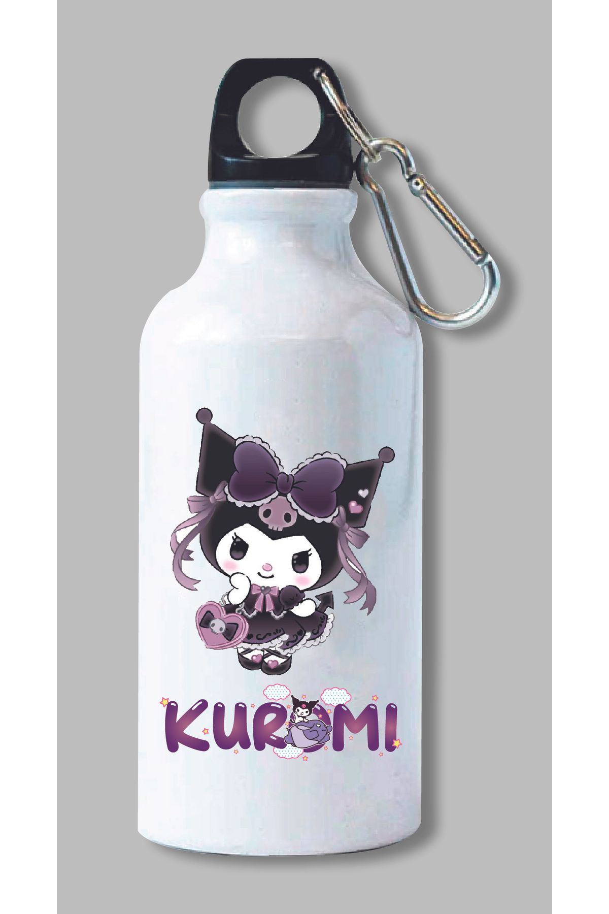 DKDZ SHOP Kuromi Baskılı Metal Suluk 600ml.