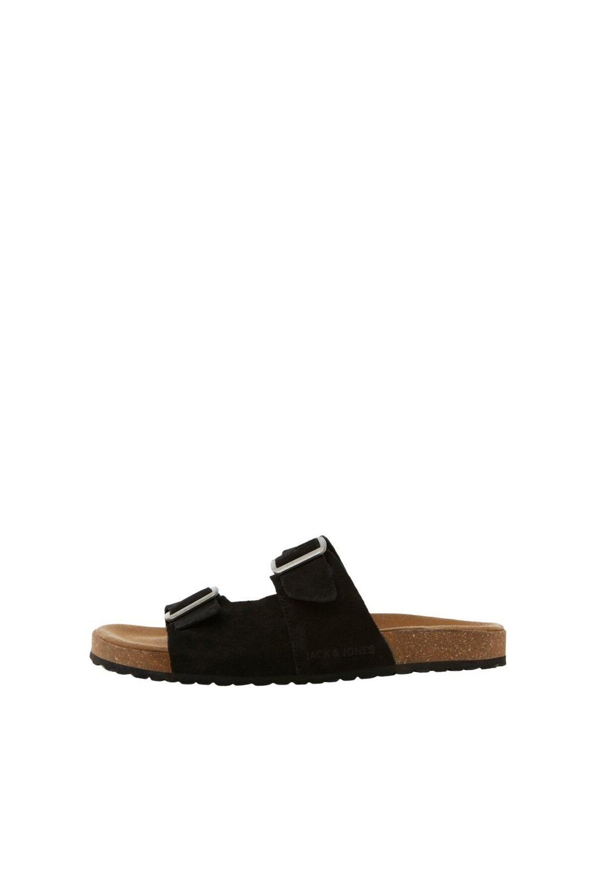 دمپایی سیاه مردانه Jack Jones چرمی جک جونز Jack & Jones