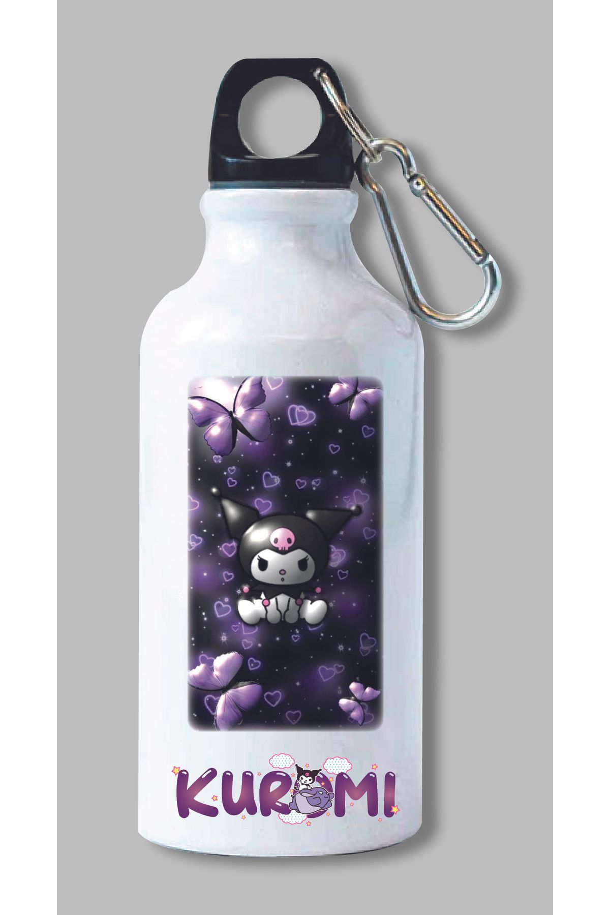 DKDZ SHOP Sonic Baskılı Kancalı Su Matarası 600ml.