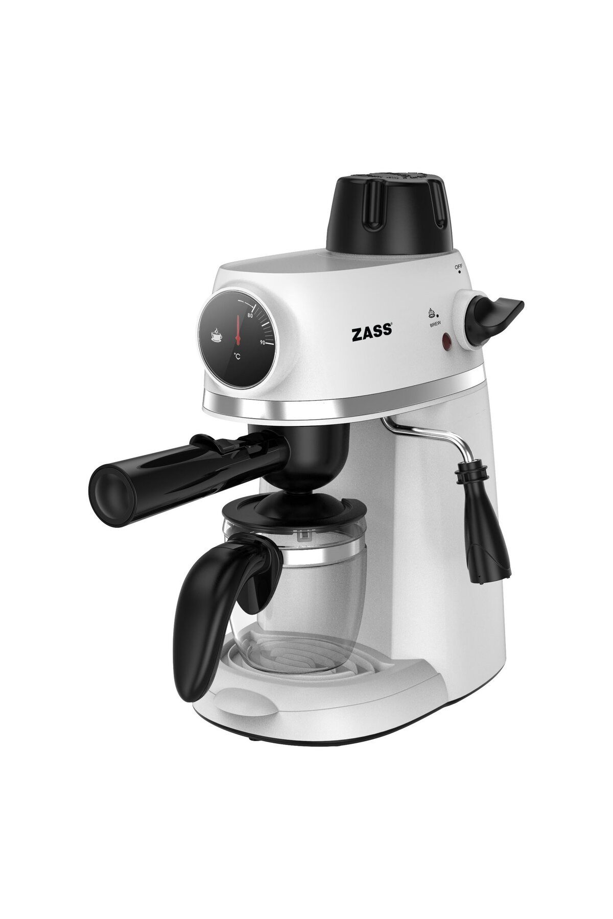 Zass Espressor Manual Zem 07, 800w, 240ml, Presiune De 3,5 Bari, Alb - One Size