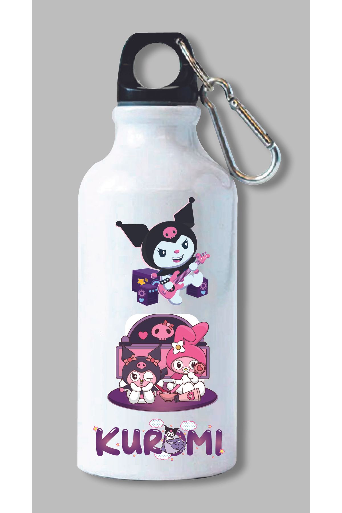 DKDZ SHOP Kuromi Baskılı Metal Suluk 600ml.