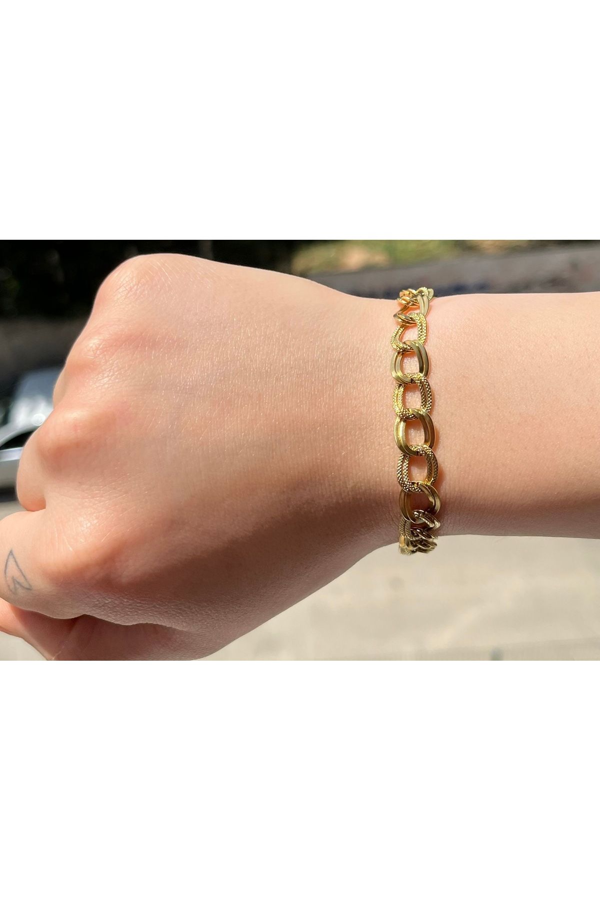 B&E SHİNE JEWERLY “Kararmaz Çelik Halka Bileklik”