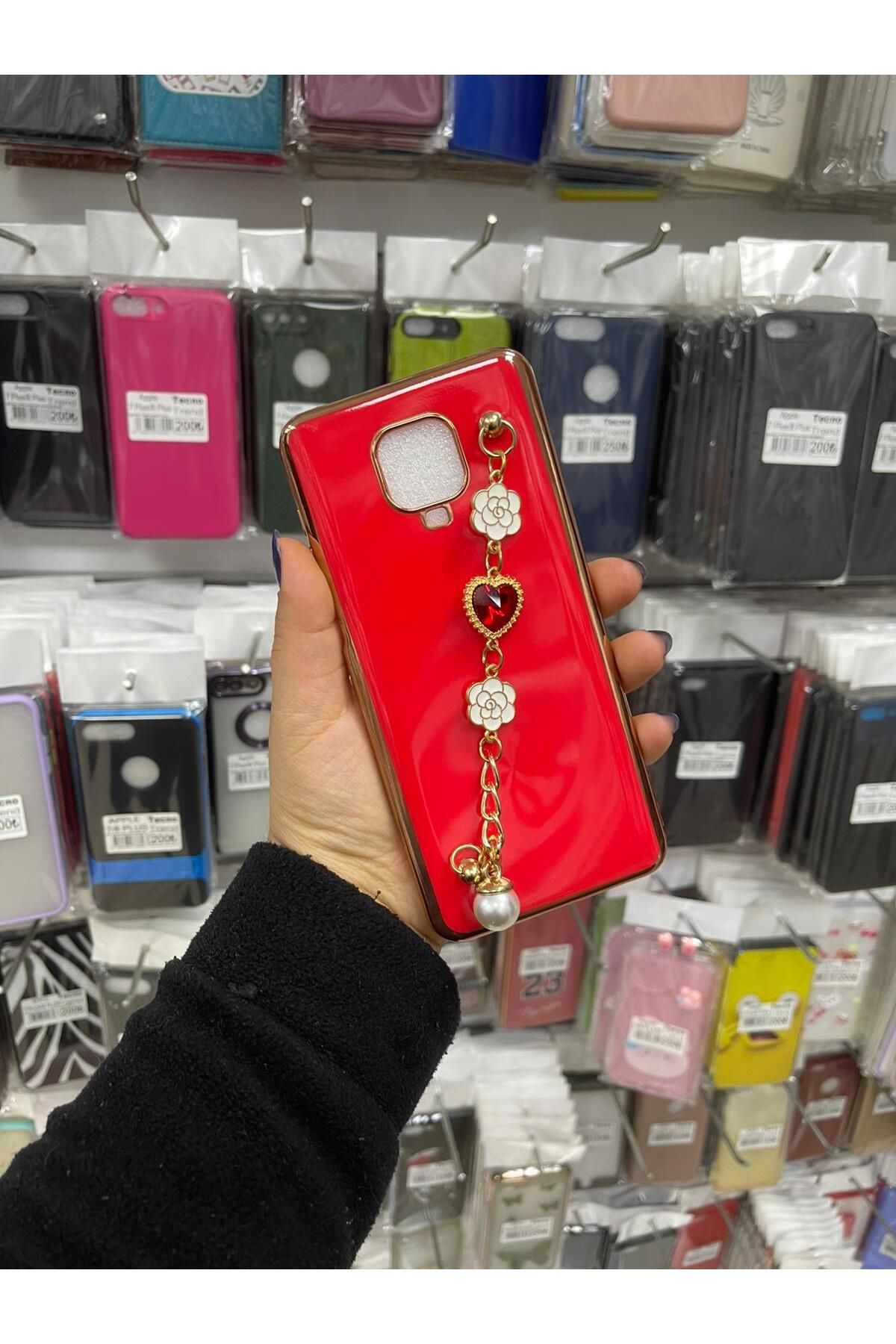 TECNOTREND Redmi Note 9 Pro/Note 9s Uyumlu el tutamaclı kamera korumalı taka silikon kapak