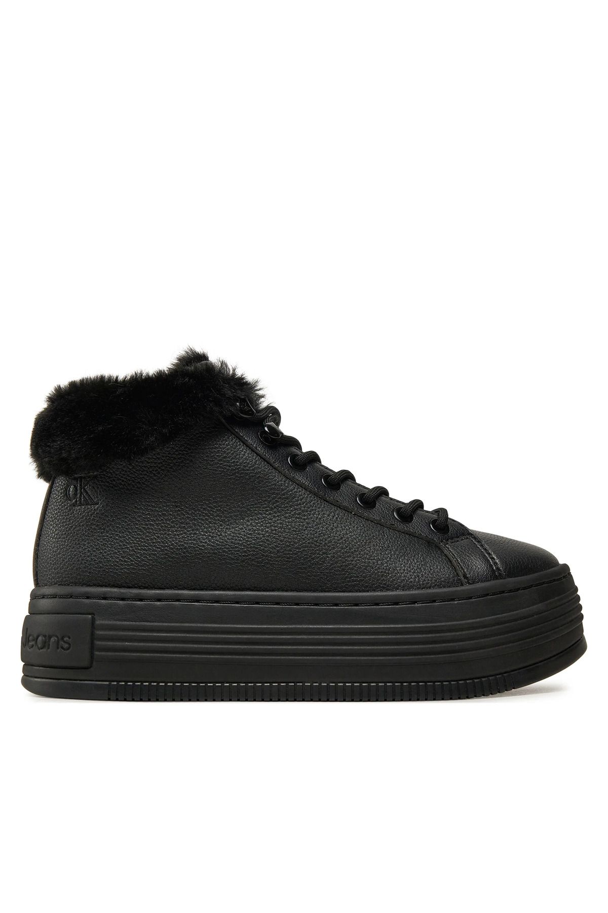 Calvin Klein BOLD PLATF LOW LACEUP MG LTH Kadın Bot
