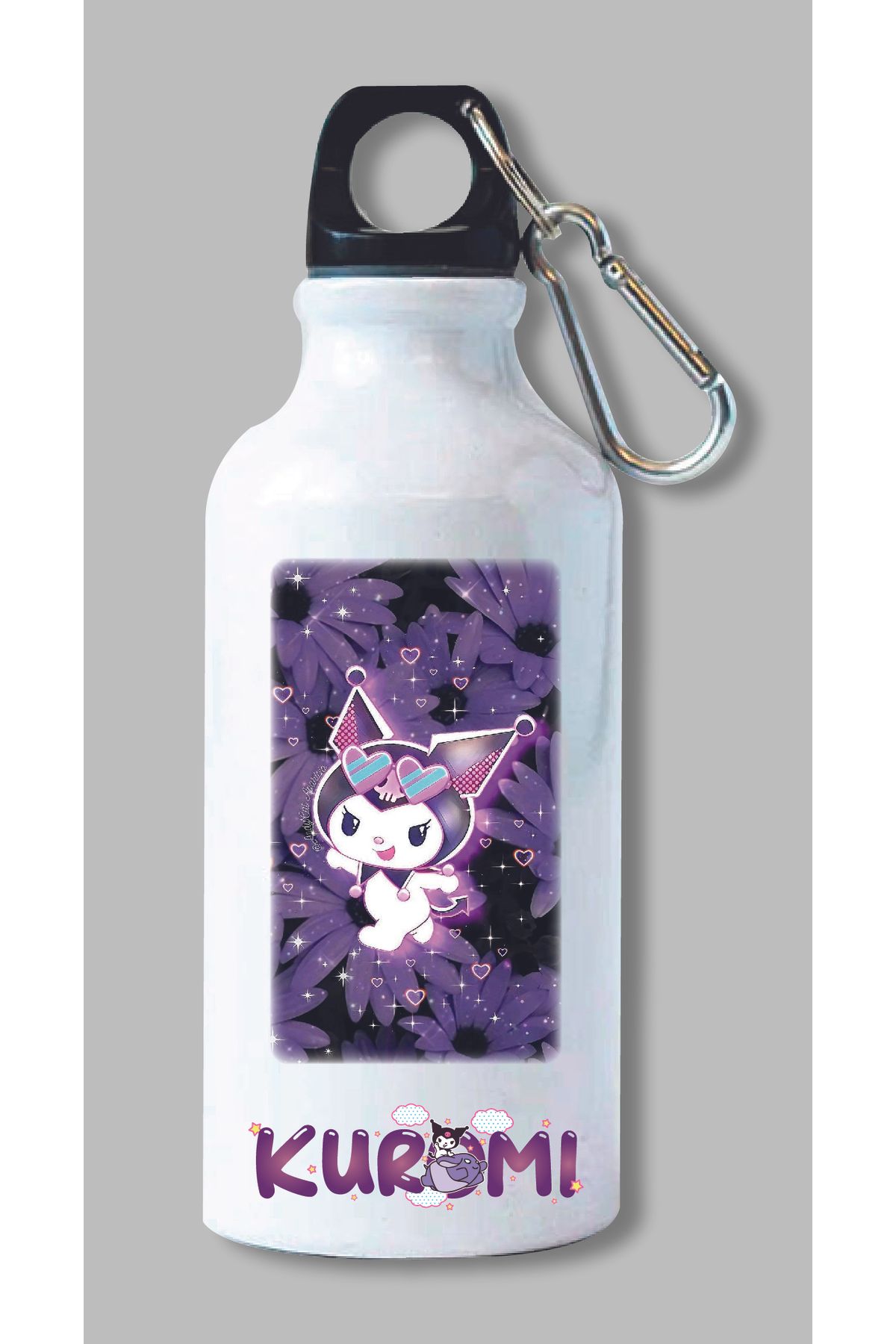 DKDZ SHOP Sonic Baskılı Kancalı Su Matarası 600ml.
