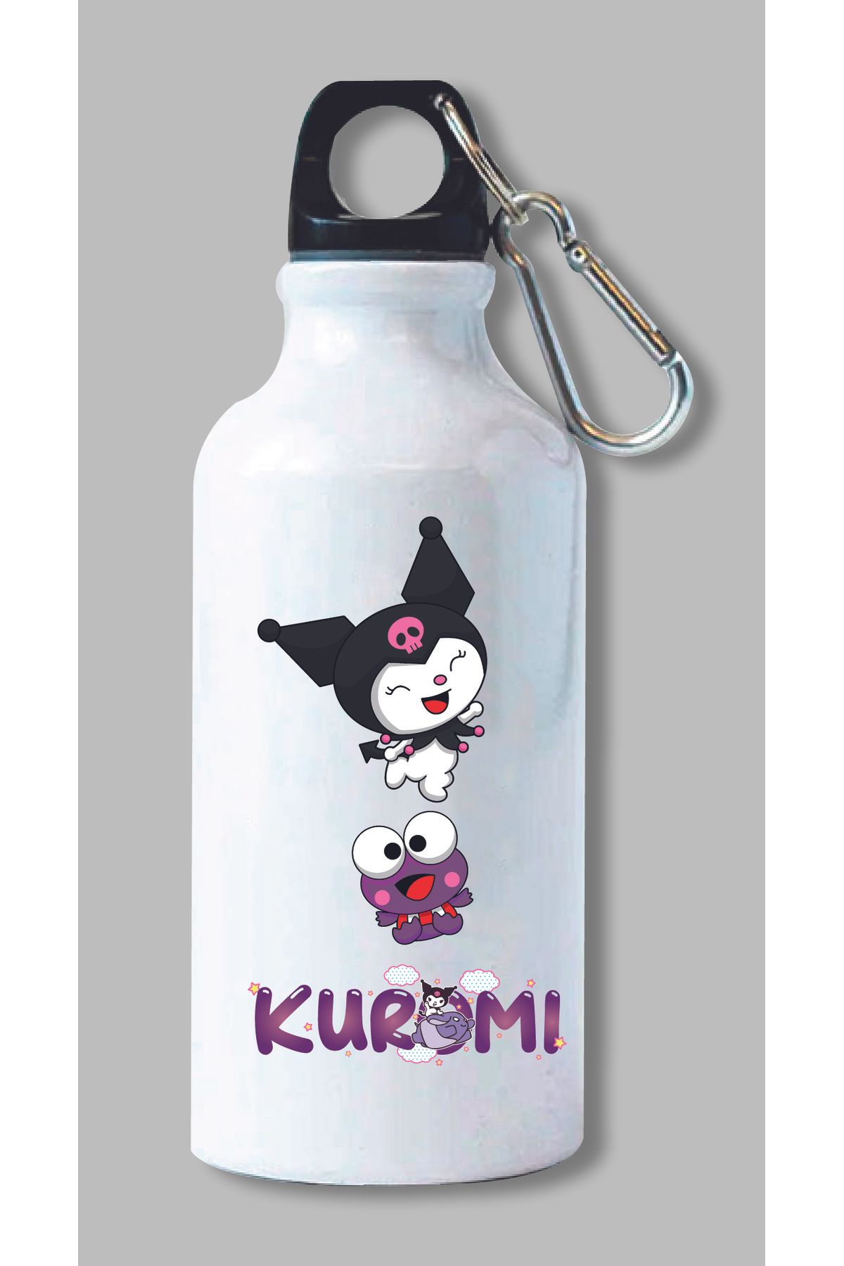 DKDZ SHOP Kuromi Baskılı Metal Suluk 600ml.