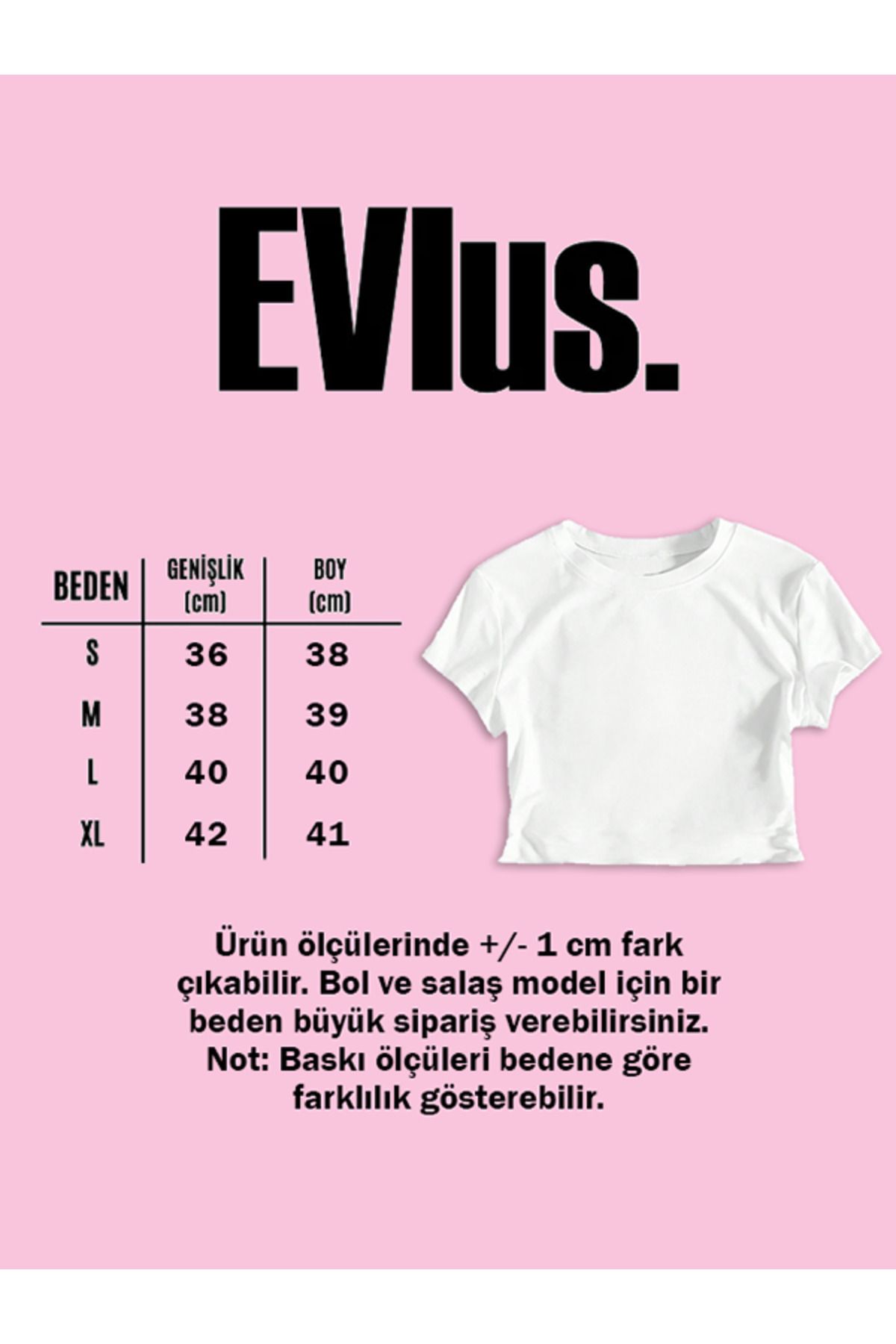 EVIus Kadın Tatlı Tavsan Baskılı Tee Crop