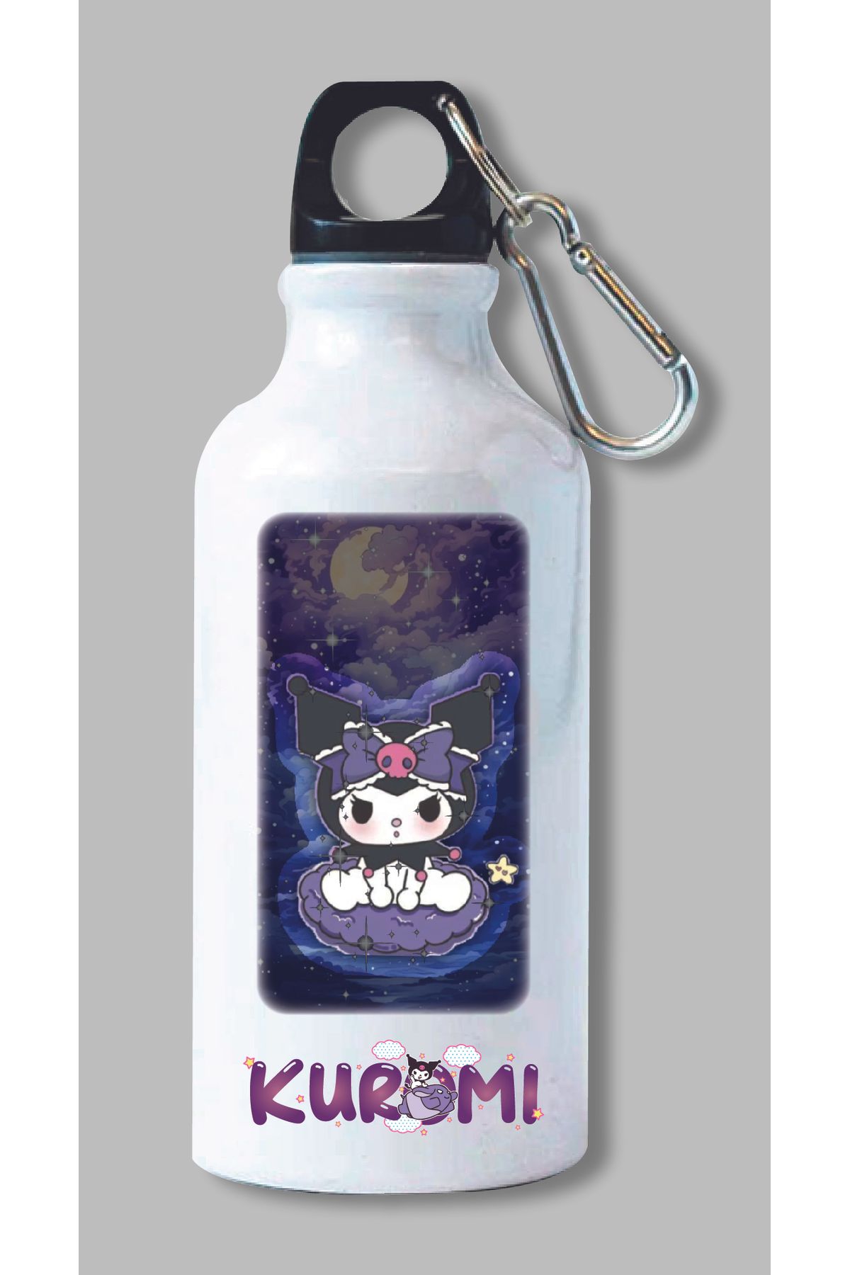 DKDZ SHOP Kuromi Baskılı Metal Suluk 600ml.