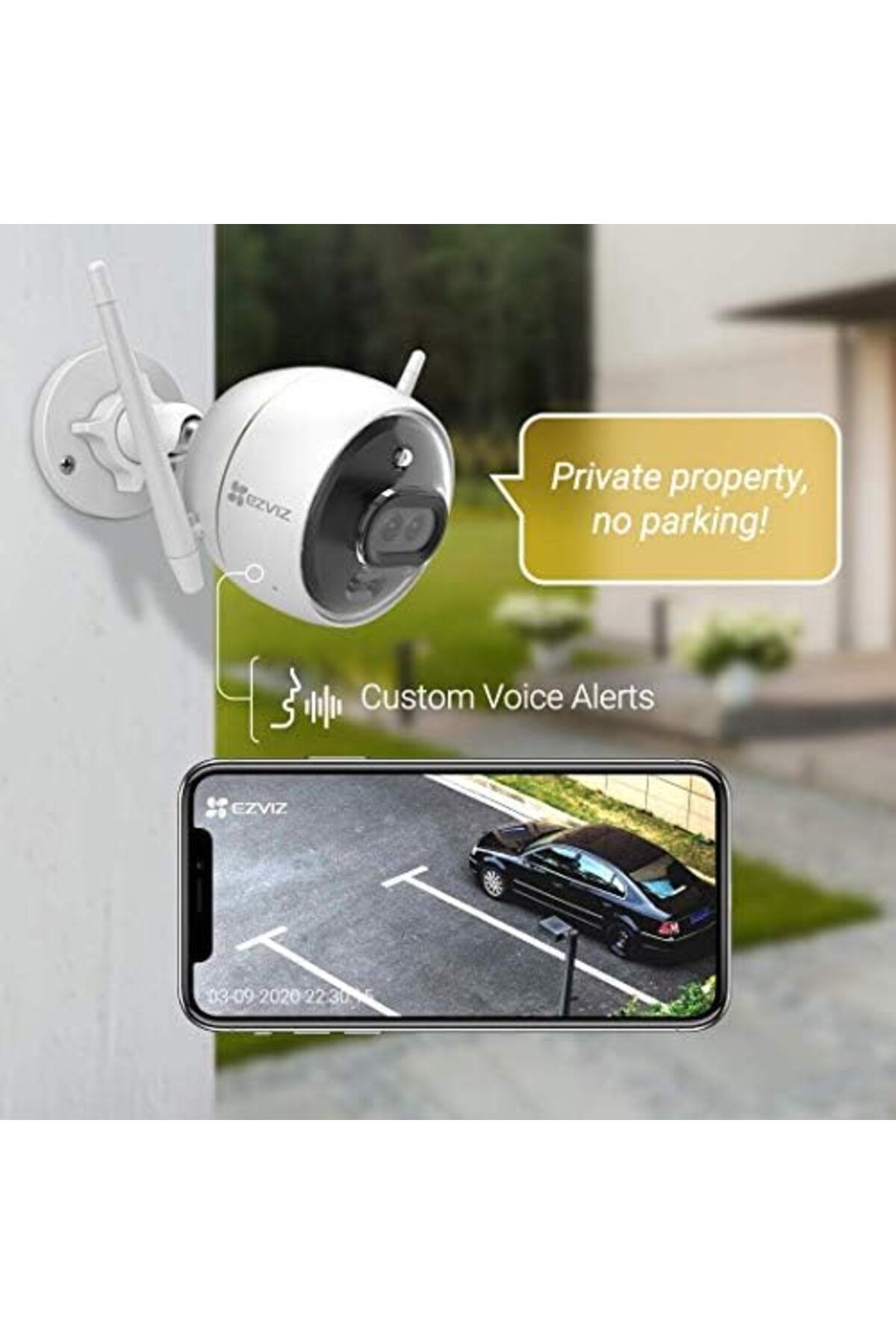 EZVIZ-Dual Lens C3X Wi-Fi Camera with Color Night Vision, Human and Vehicle Detection, Weather Resis 5