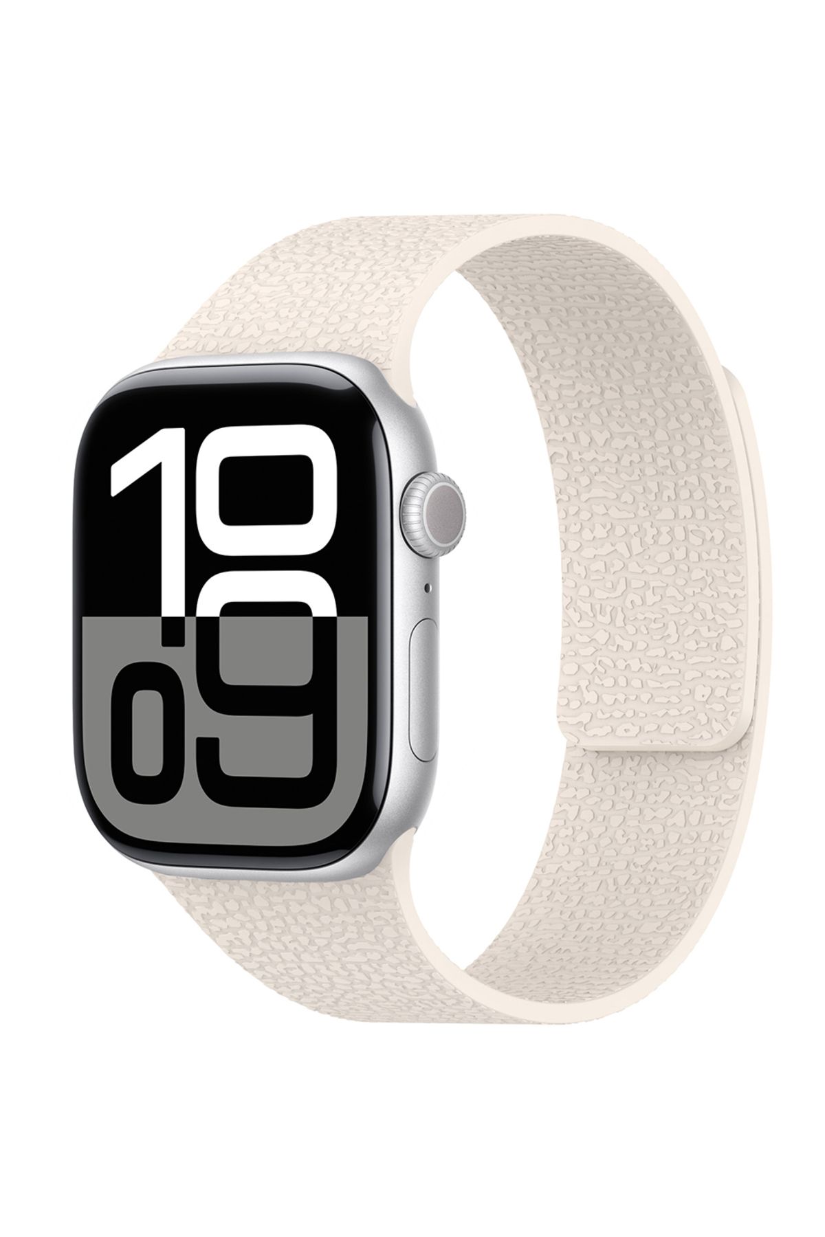 Strap U Apple Watch 3/4/5/6/7/8/9/10/se/ultra/ultra2 44mm/46mm/49mm Uyumlu Kabartma Desenli Silikon Kordon