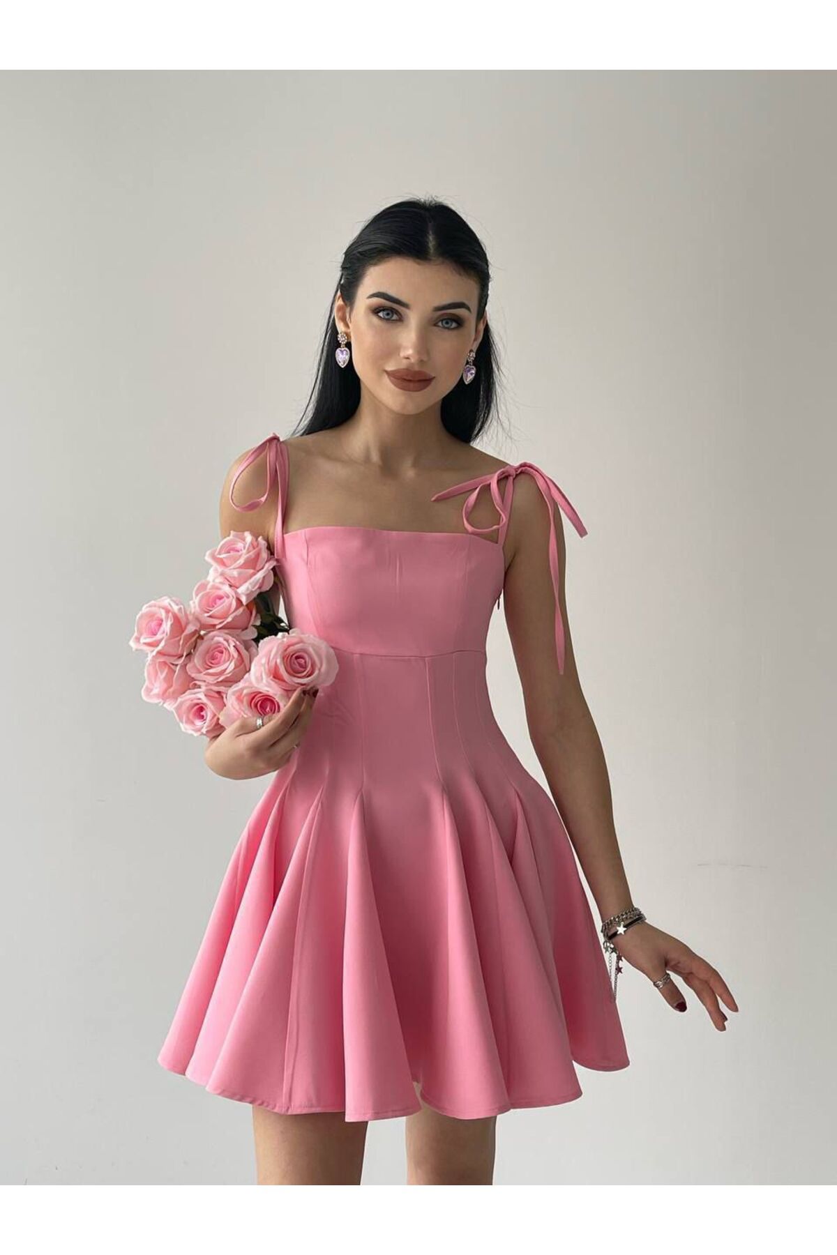 MARSEL Askılı Clara Mini Elbise