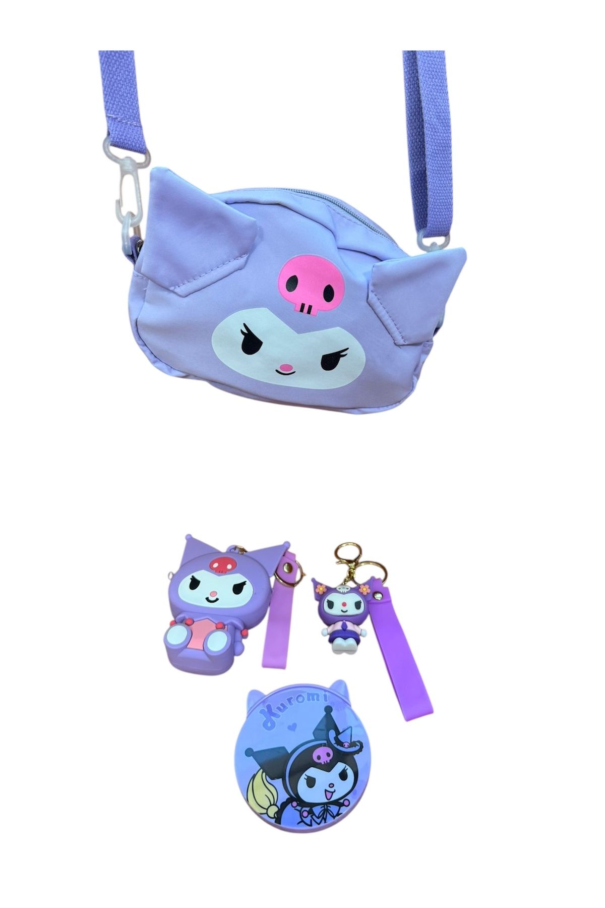 BAEY Kuromi Çanta ve Aksesuar Seti