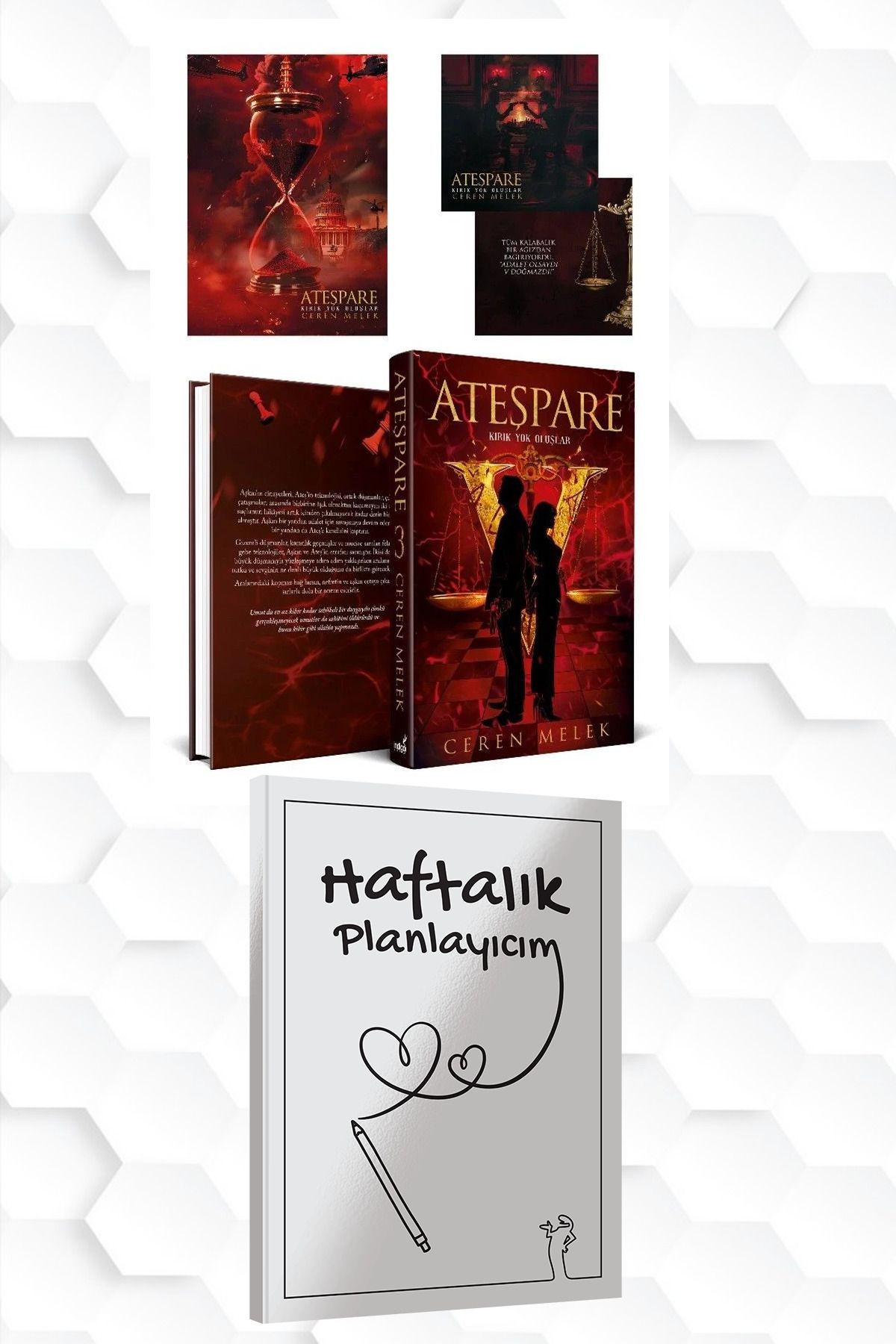İndigo Kitap CİLTLİ-CEREN MELEK-ATEŞPARE 4.CİLT +HAFTALIK PLANLAYICIM (52 HAFTA) HEDİYE