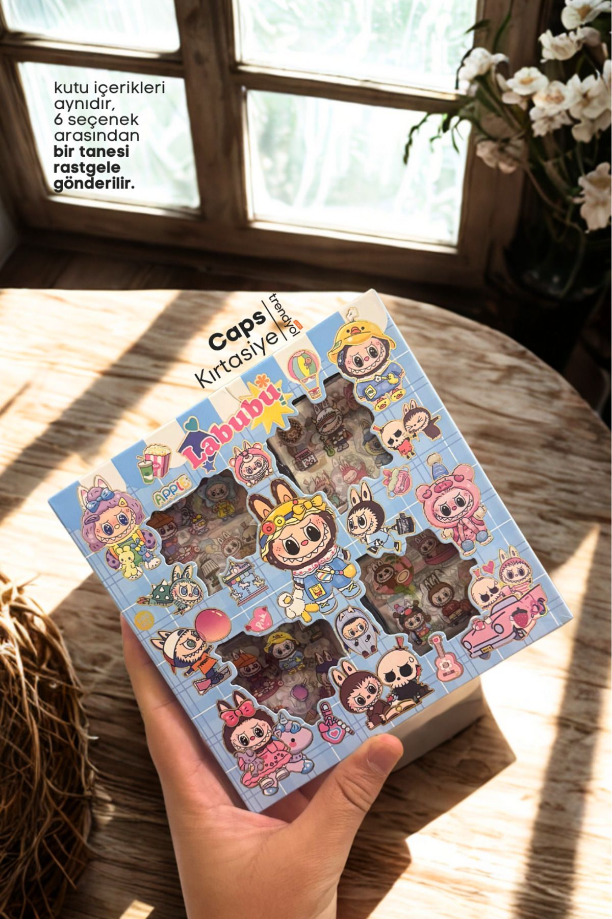 caps office 626 Adet Sevimli Labubu Sticker Seti – Ajanda, Günlük, Scrapbook, Bisiklet, Defter Çıkartma