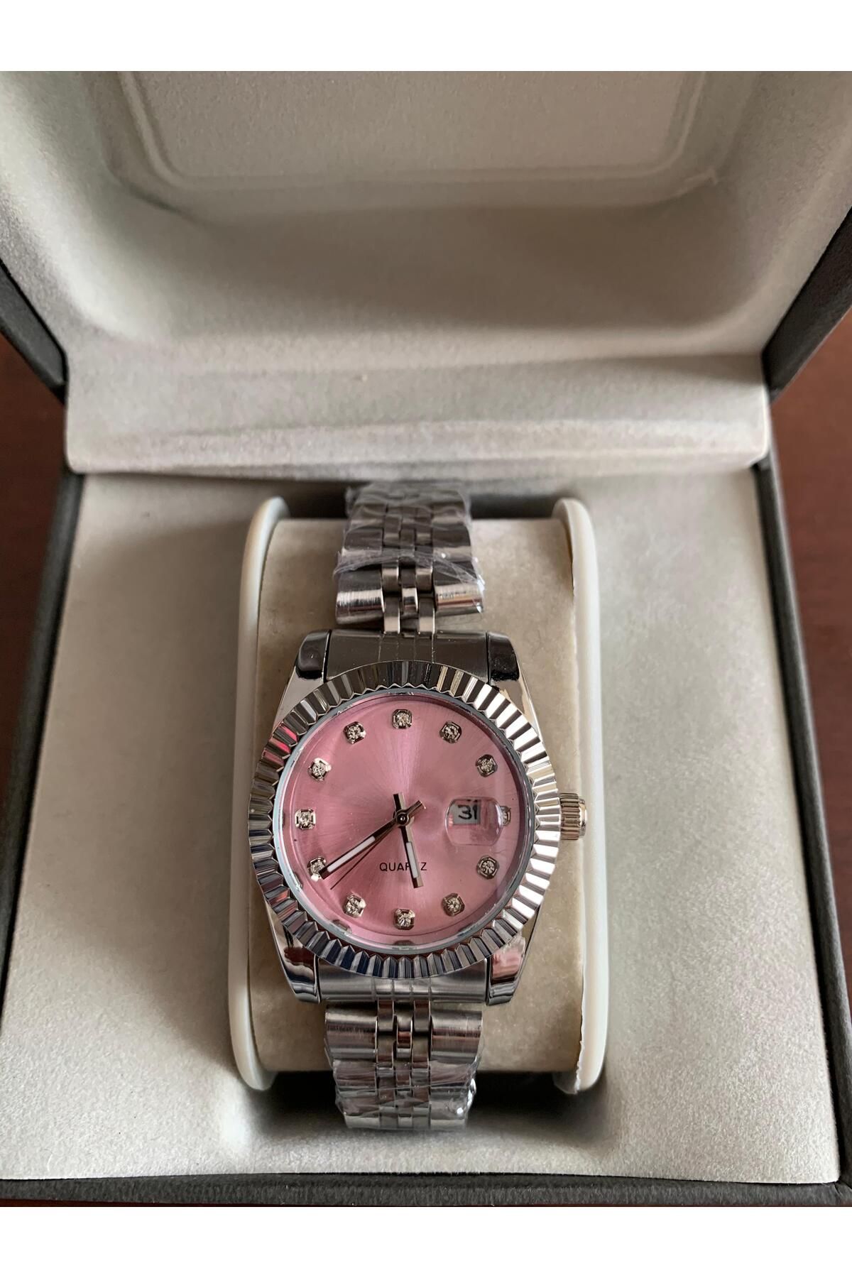 QUARTZ Jübile Kordon Pembe Renk Çelik Kadın Kol Saati