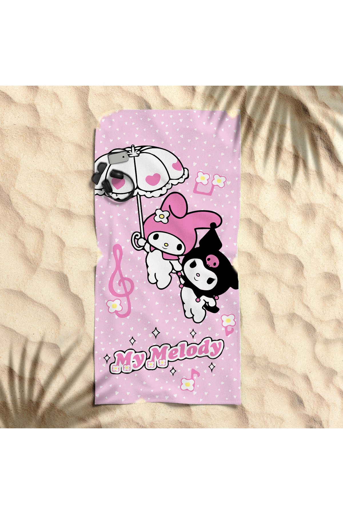 hediyechy GİFT DUVET COVER my melody baskılı piaj havlusu